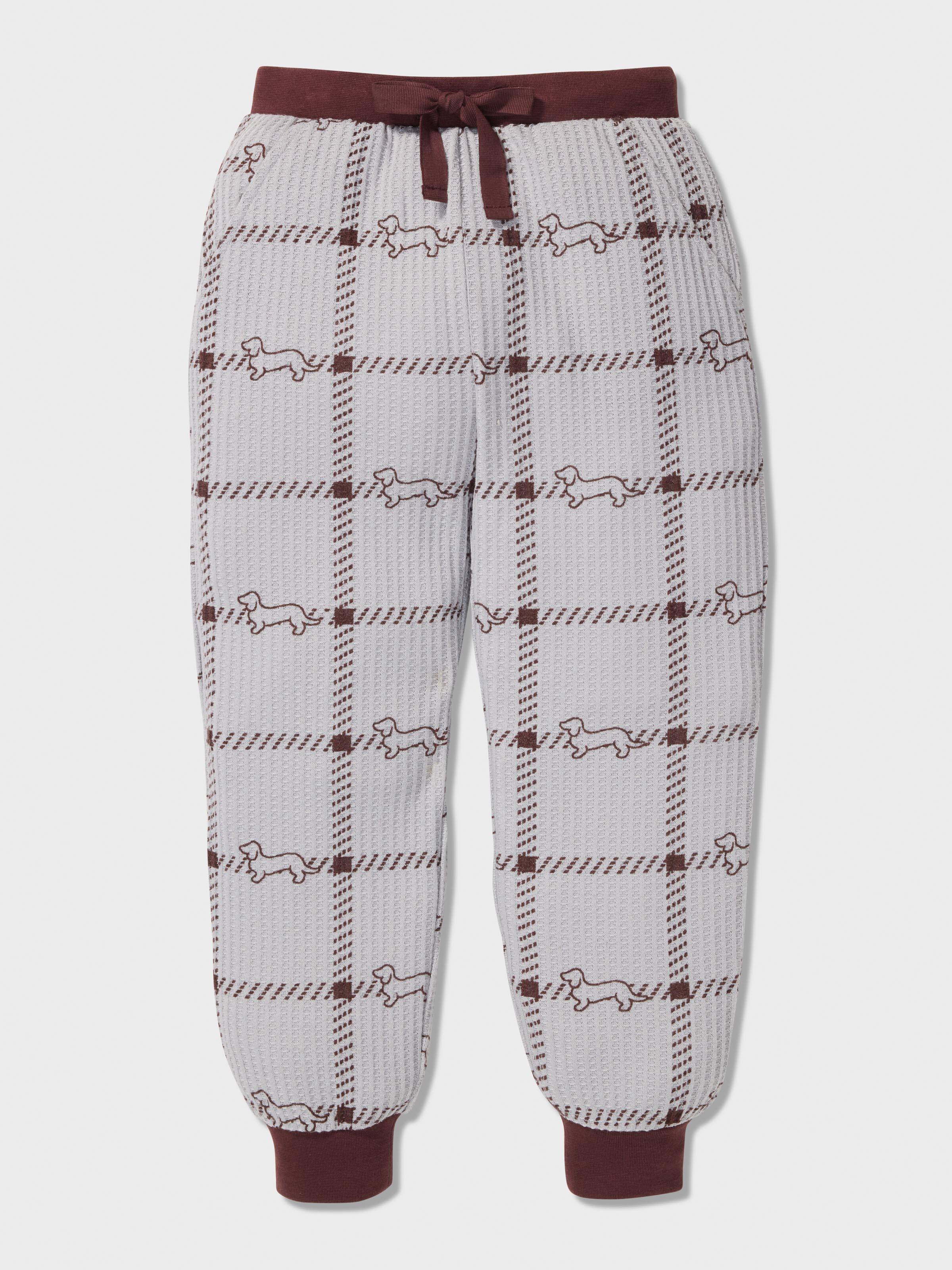 Jnr Boys Waffle Check Pj Set