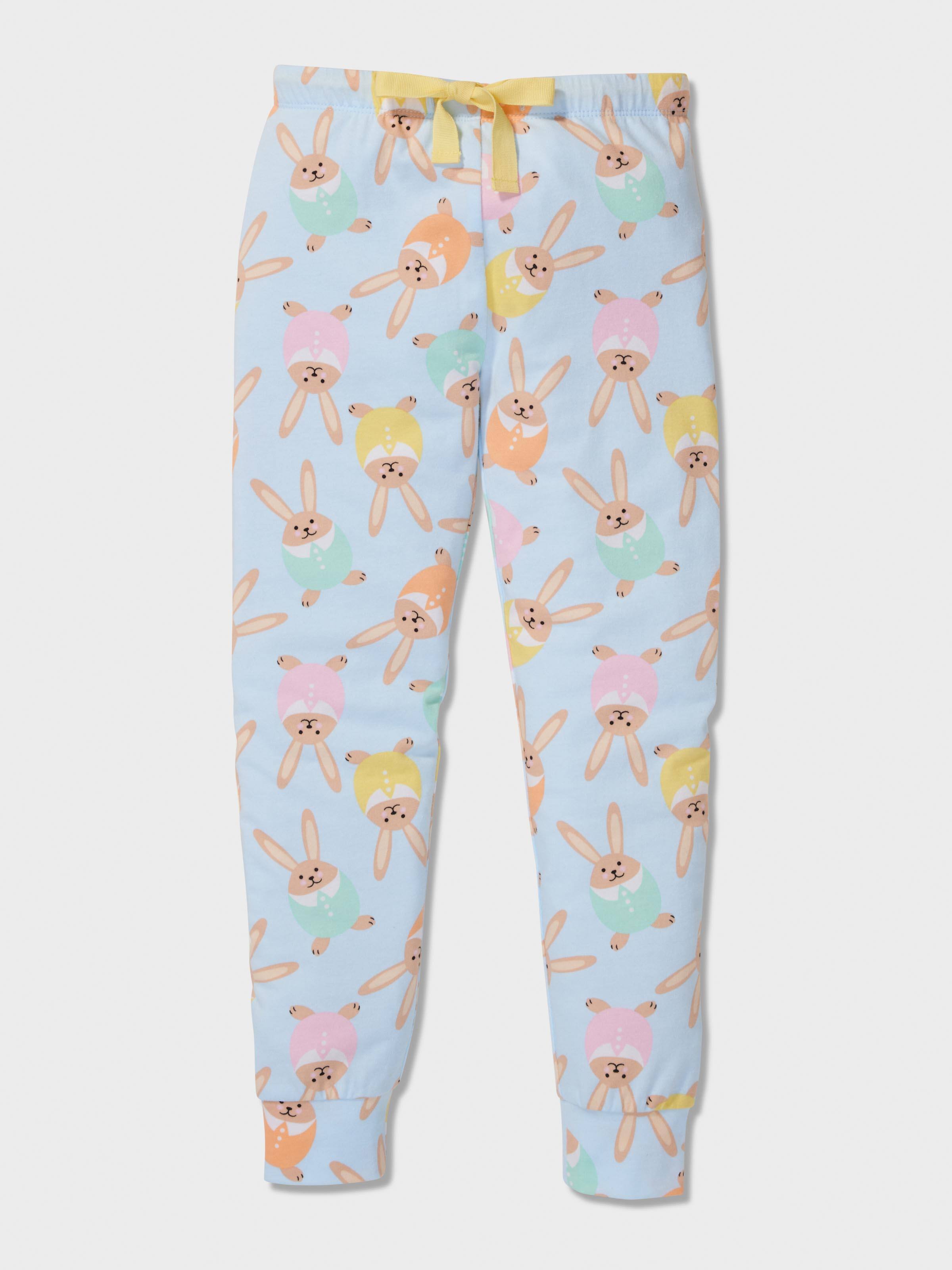 Jnr Girls Pastel Bunny Pj Set