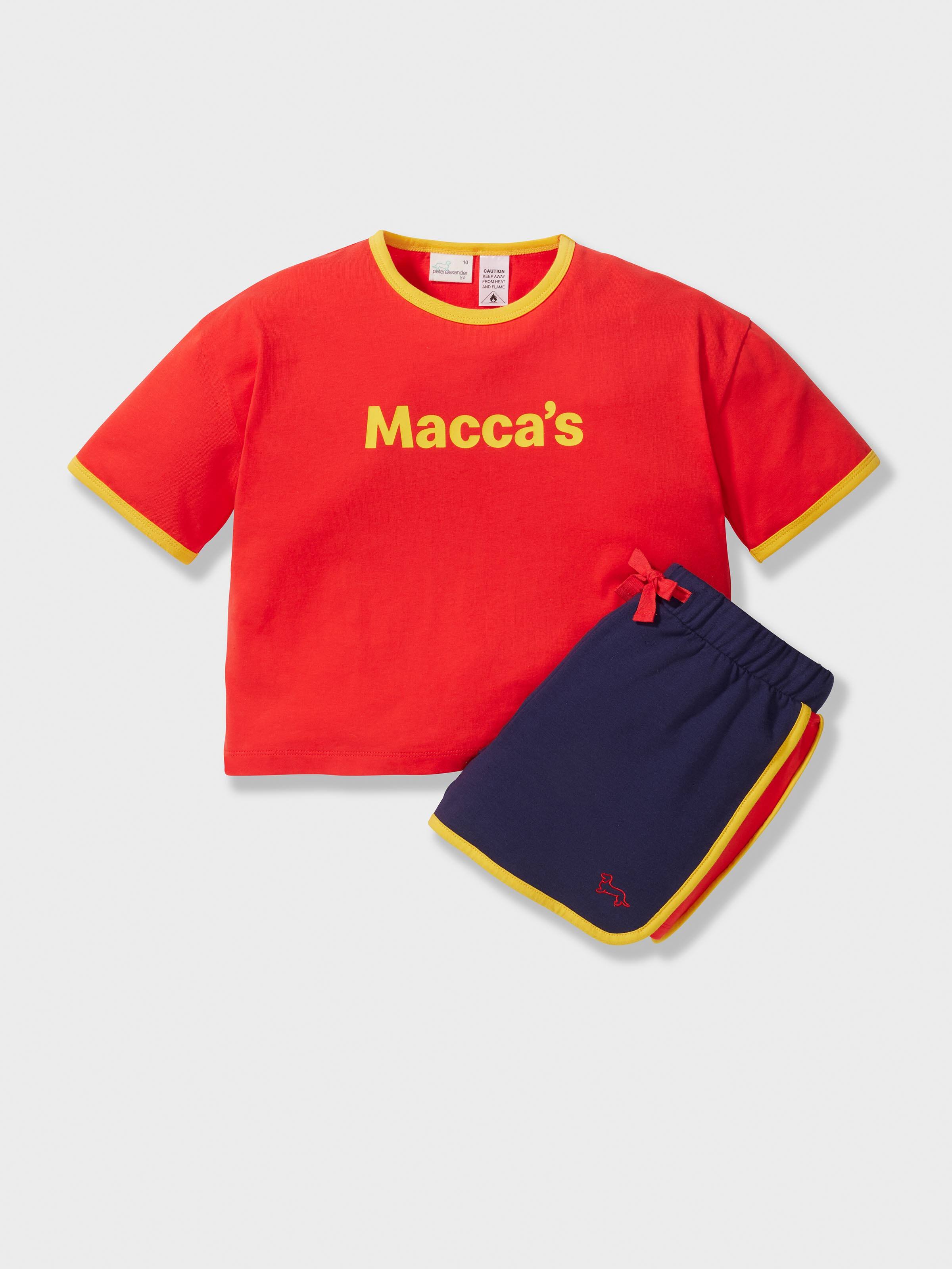 Girls Maccas Short Track Pj Set
