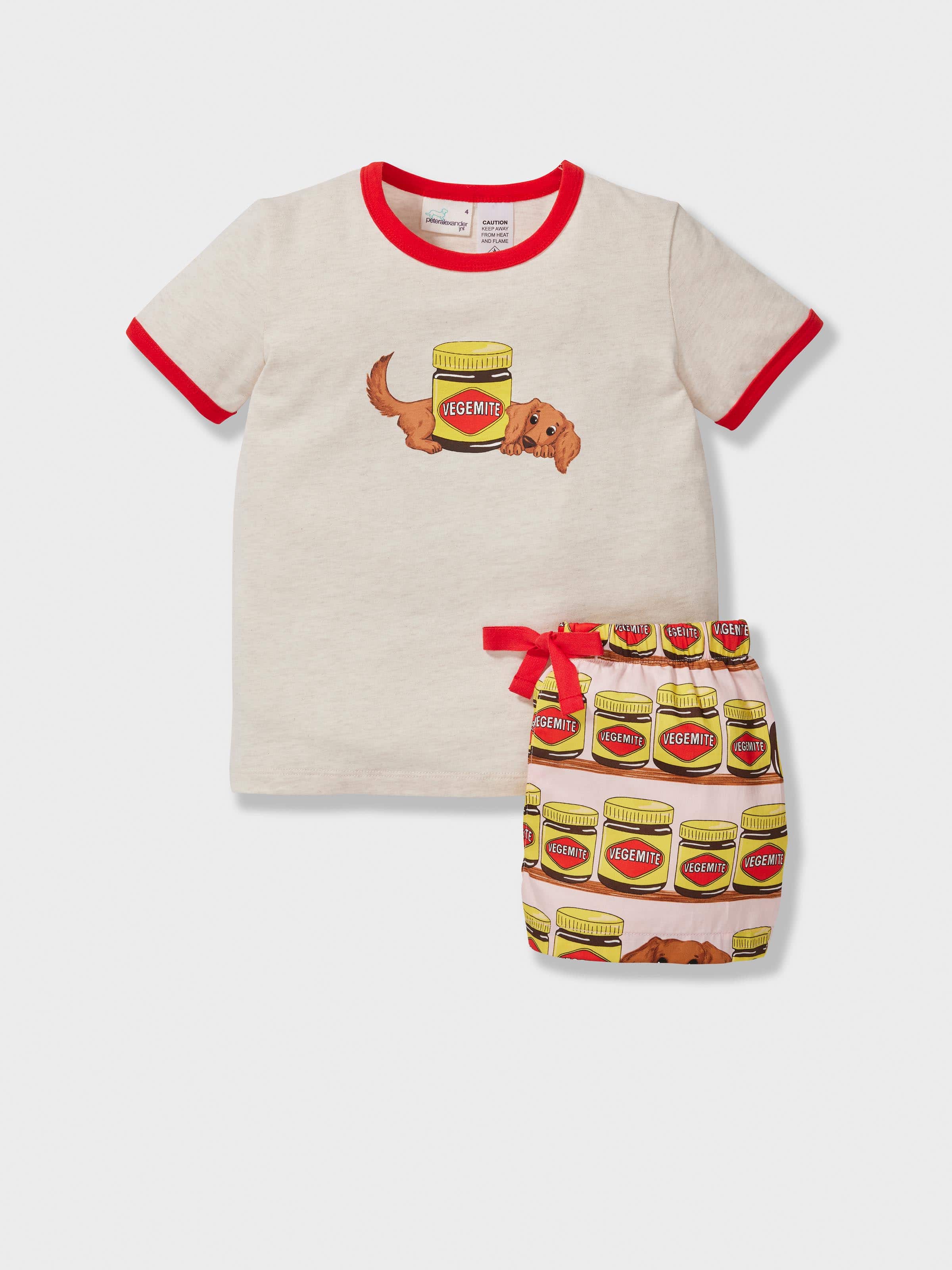 Jnr Girls Vegemite Short Pj Set