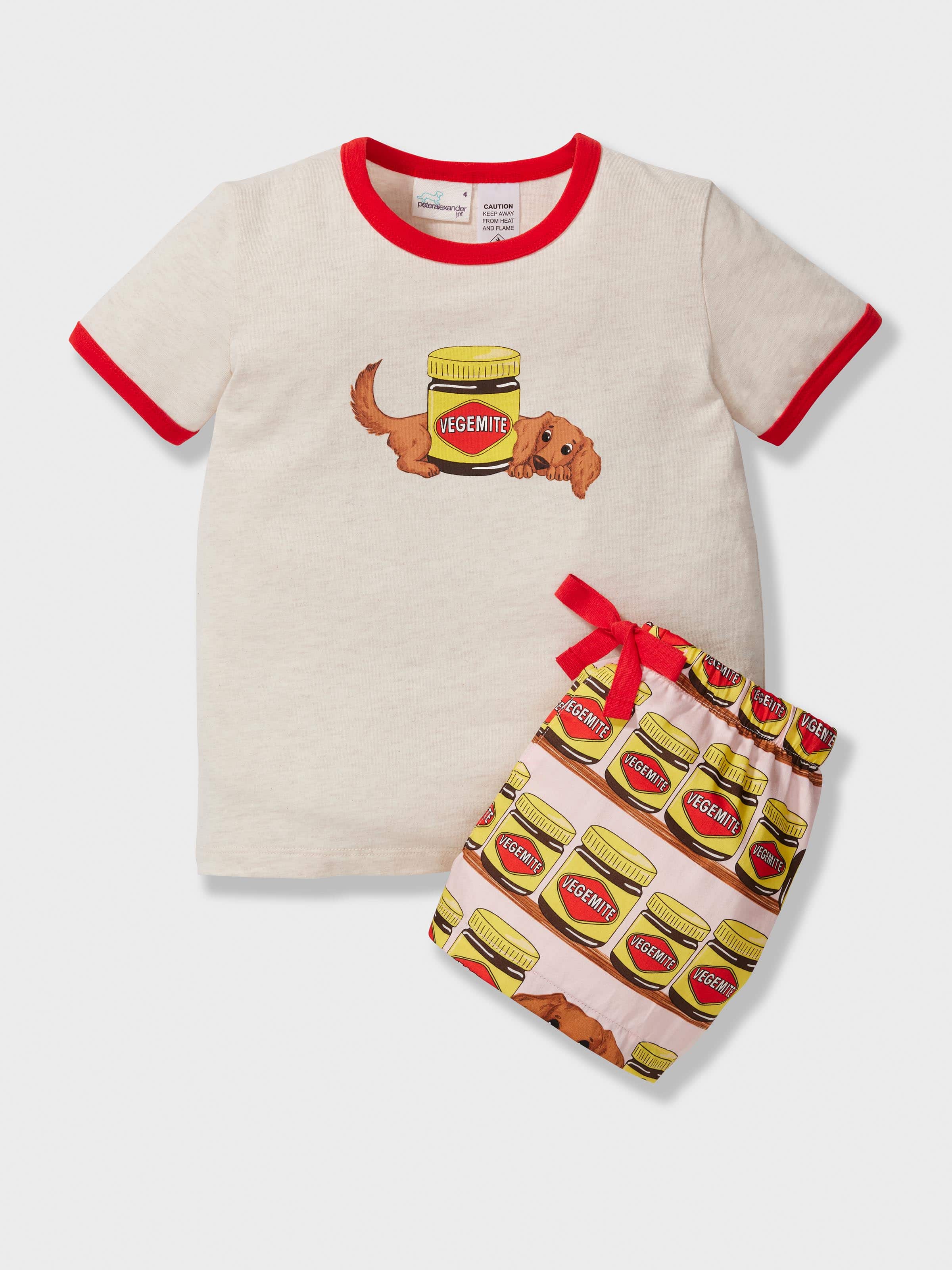 Girls Vegemite Short Pj Set
