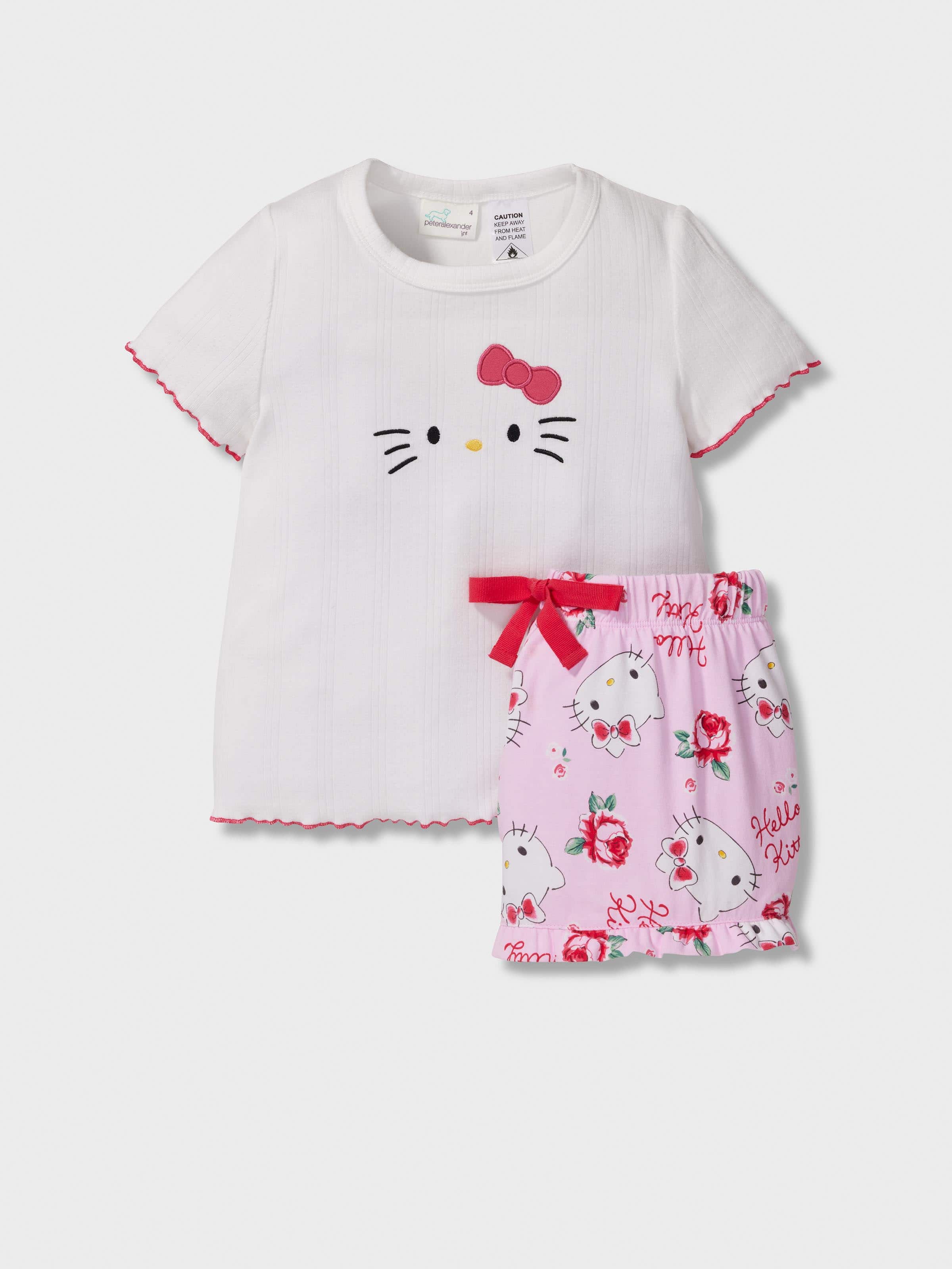 Jnr Girls Hello Kitty Short Pj Set