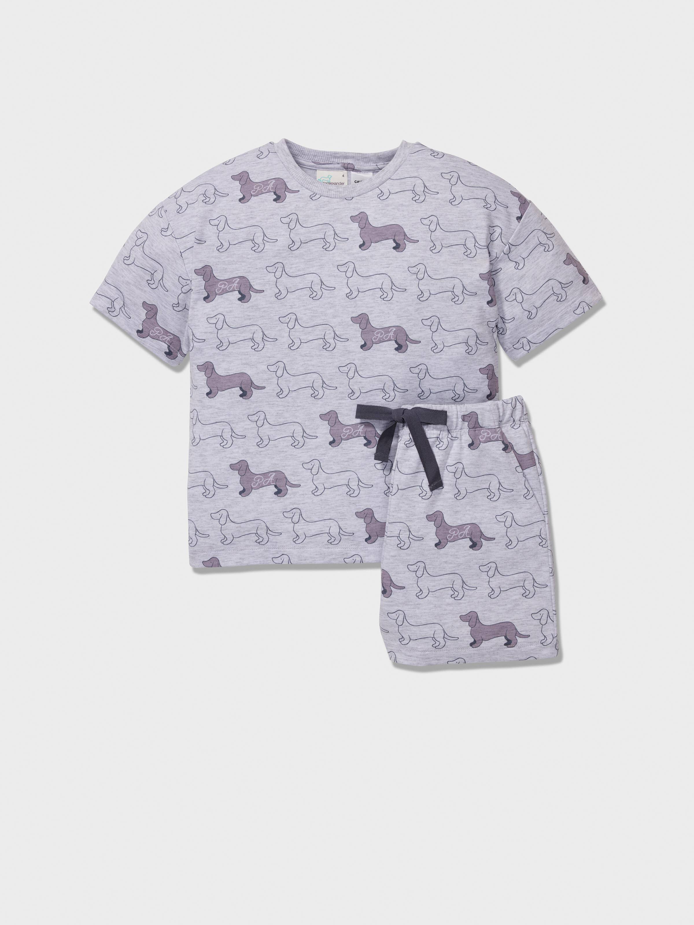 Jnr Boys Penny Print Short Pj Set
