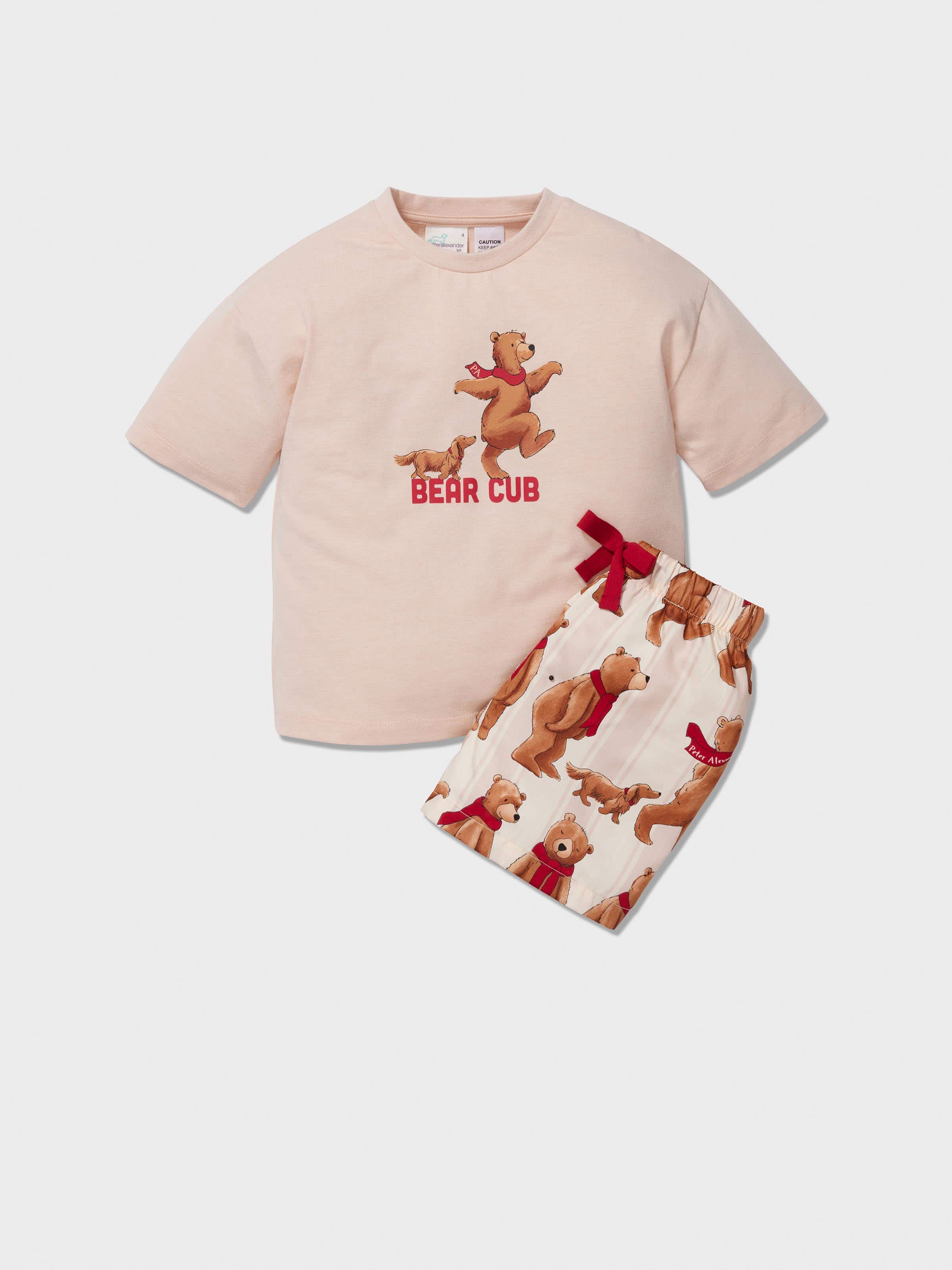 Jnr Kids Bear Cub Short Pj Set
