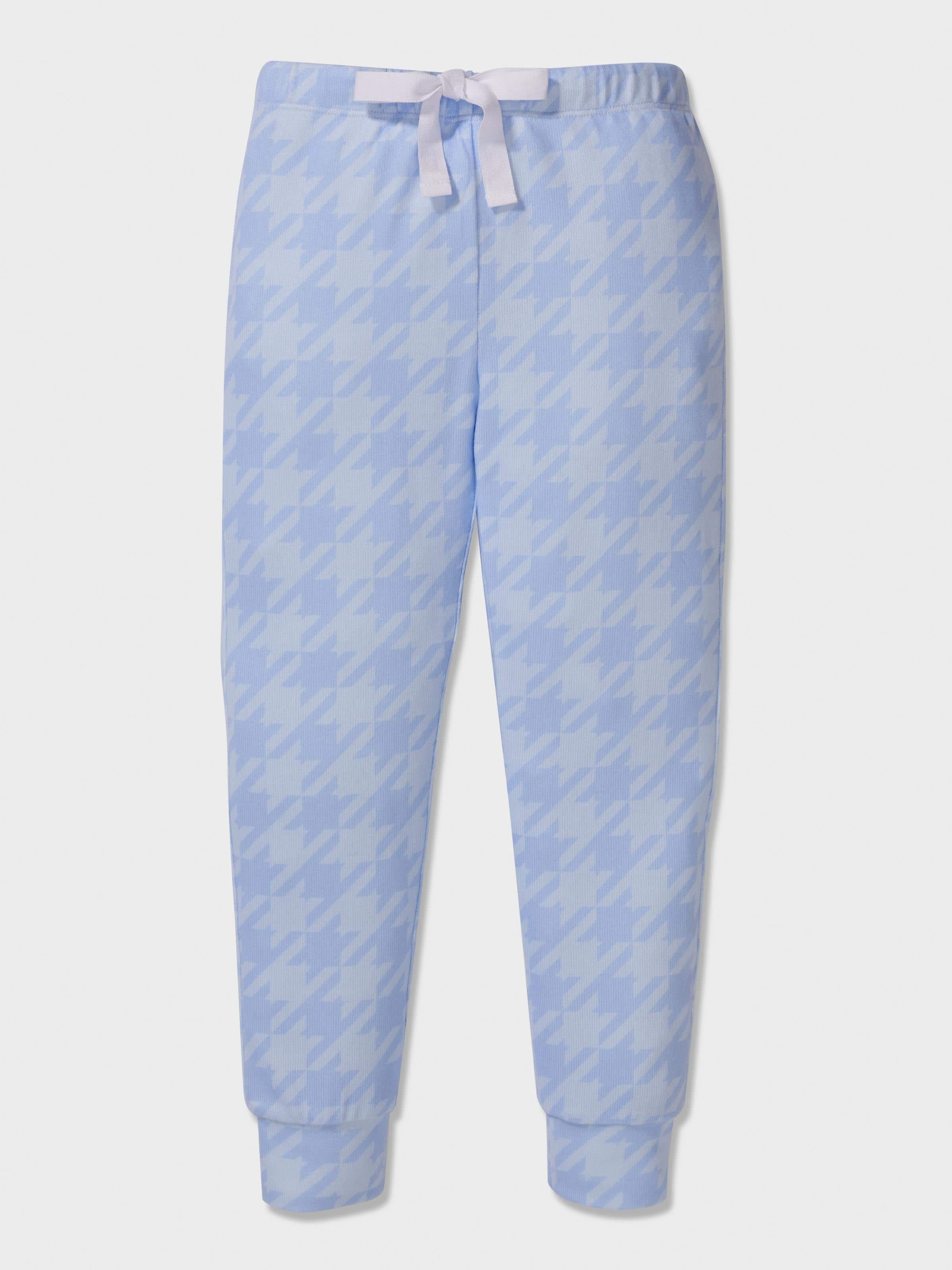 Girls Houndstooth Long Pj Set