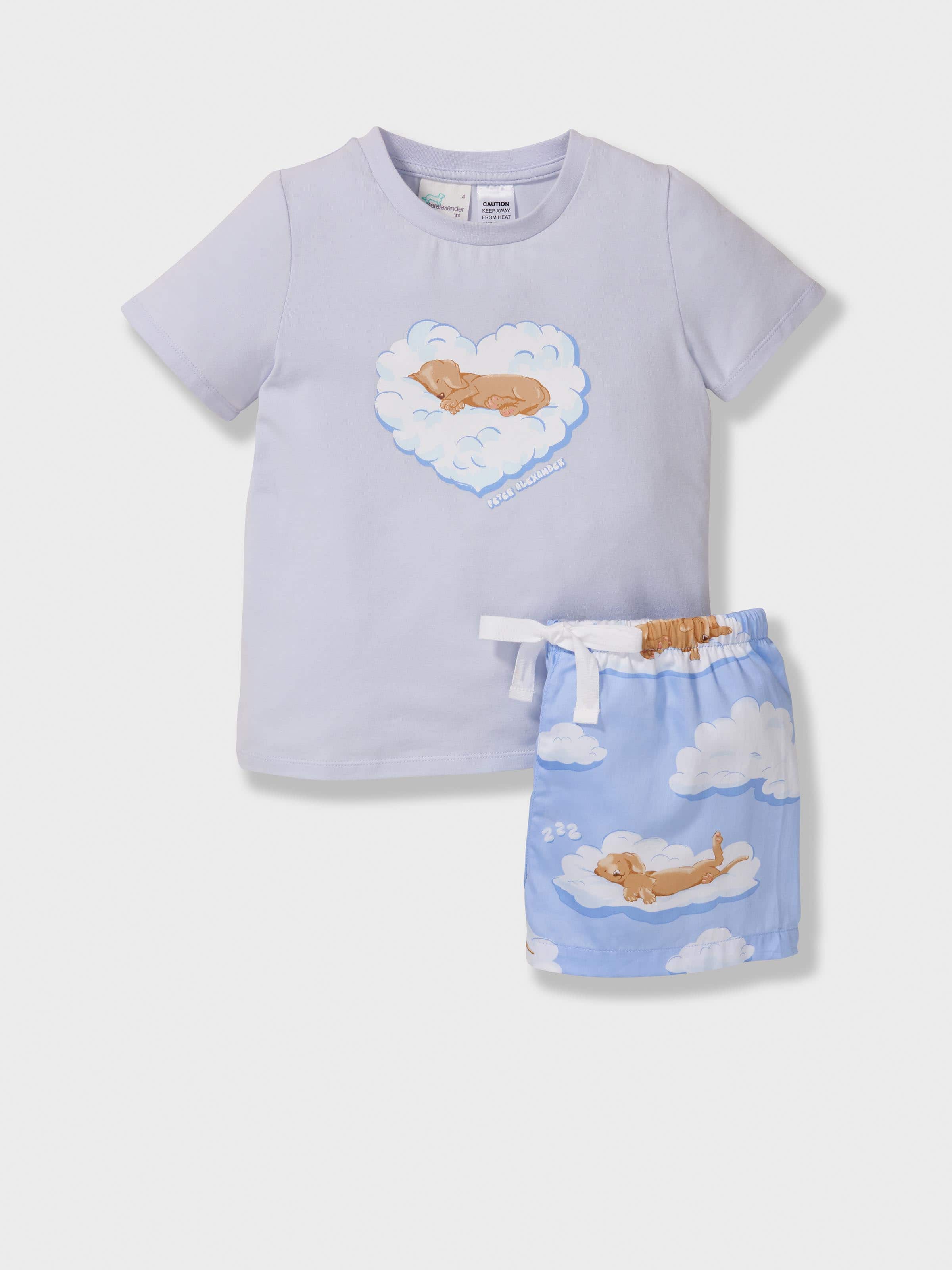 Jnr Girls Penny Cloud Shortie Pj Set