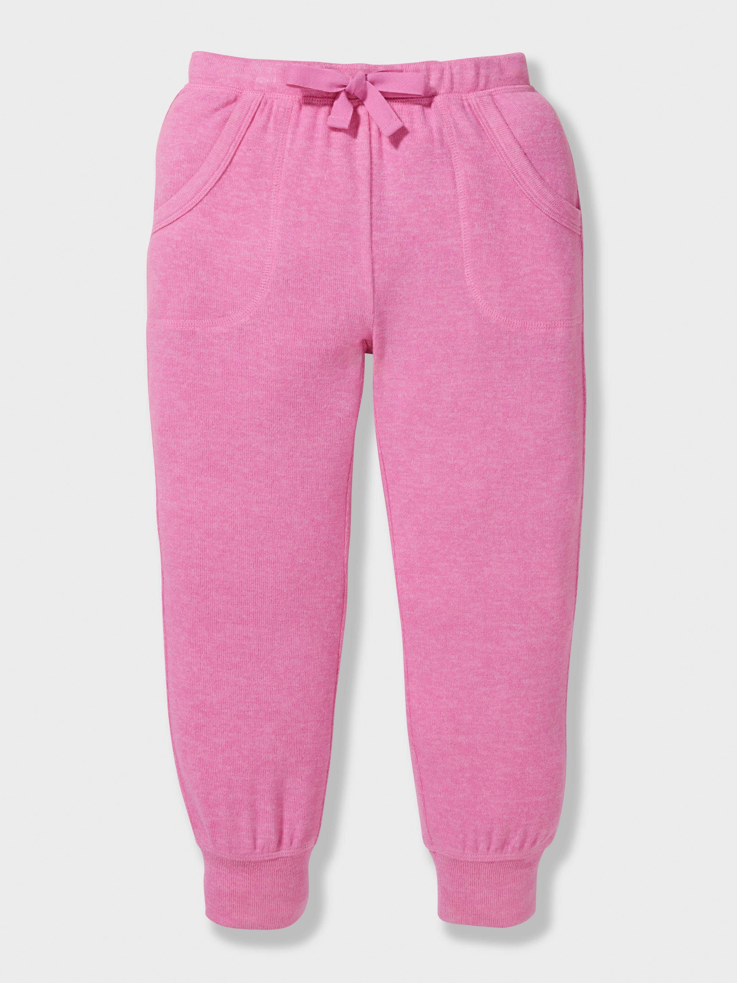 Jnr Girls Fuzzy Magenta Pj Set