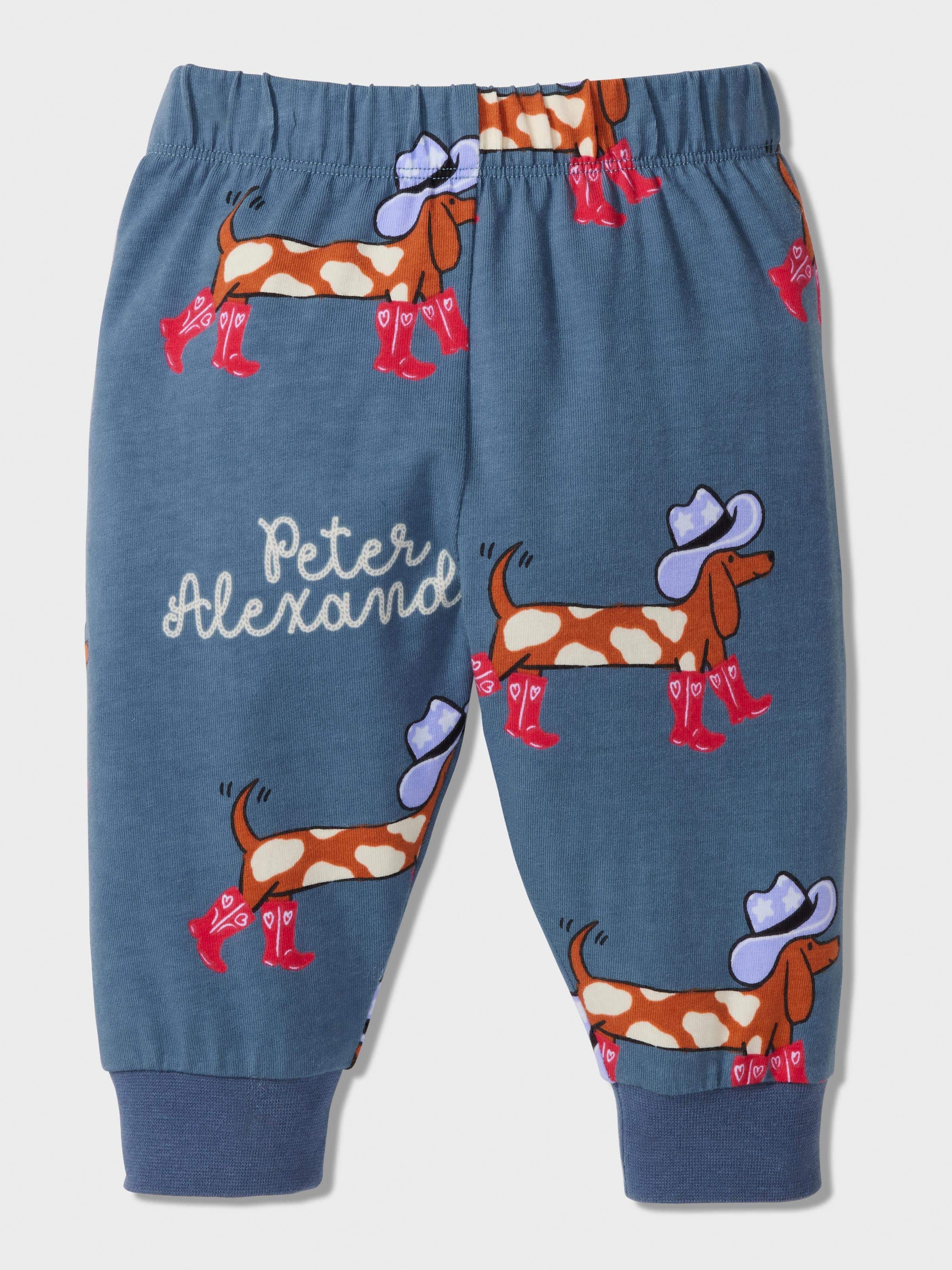 Baby Cowboy Print Long Pj Set