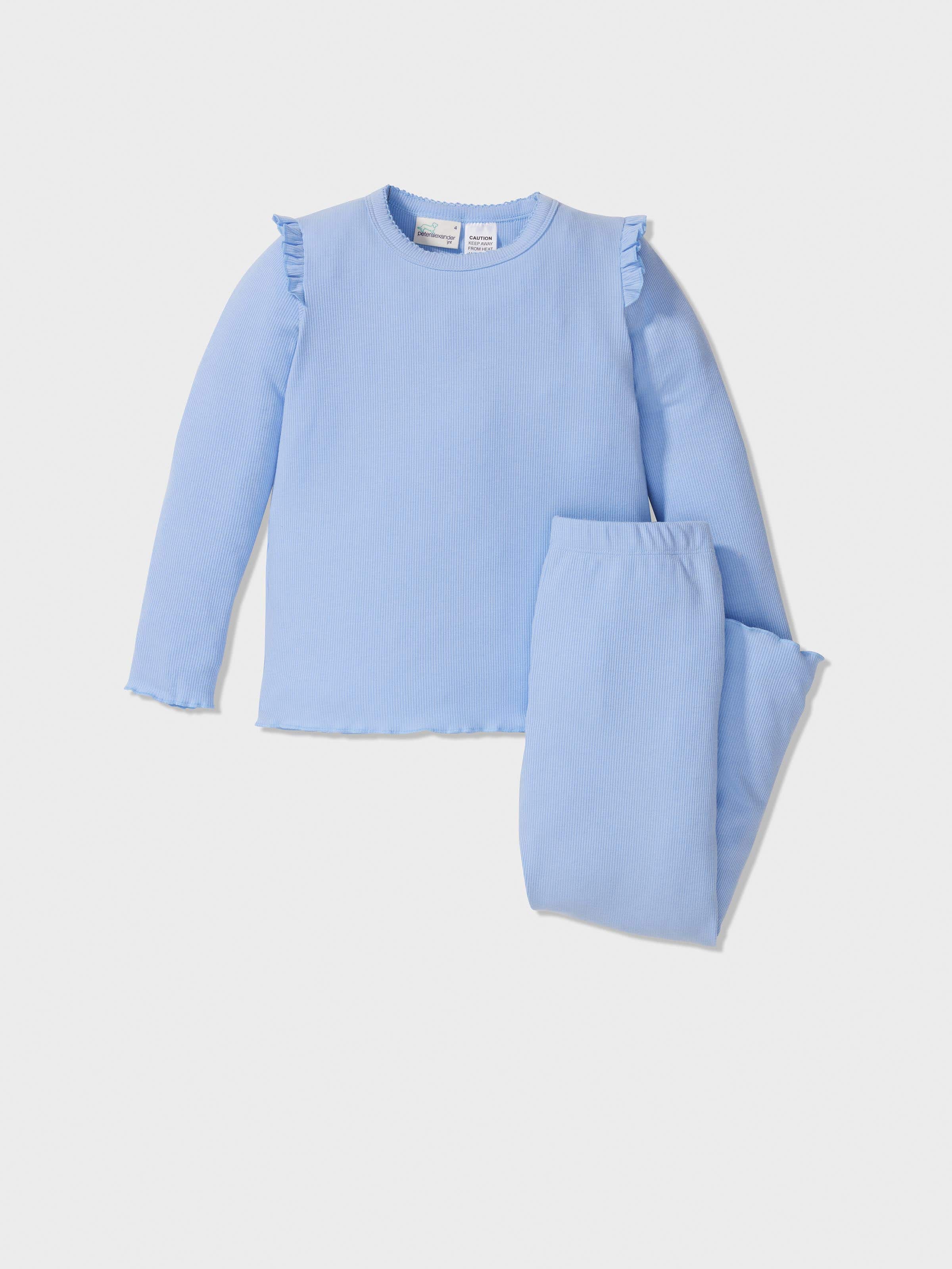 Jnr Girls Rib Long Pj Set
