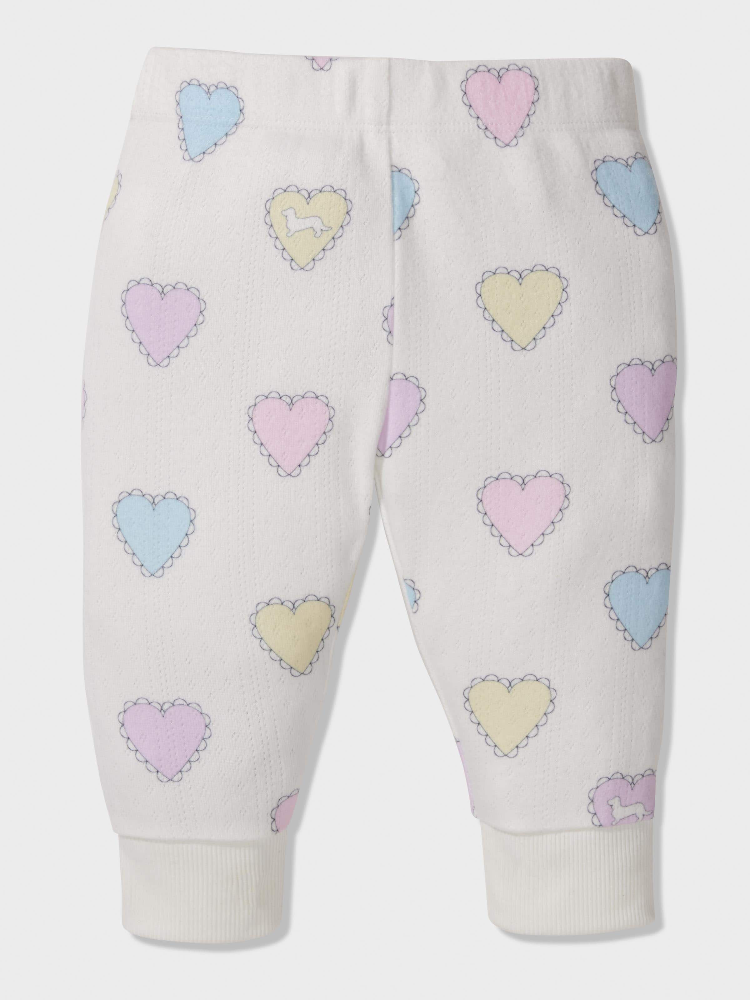 Baby Rainbow Hearts Long Pj Set