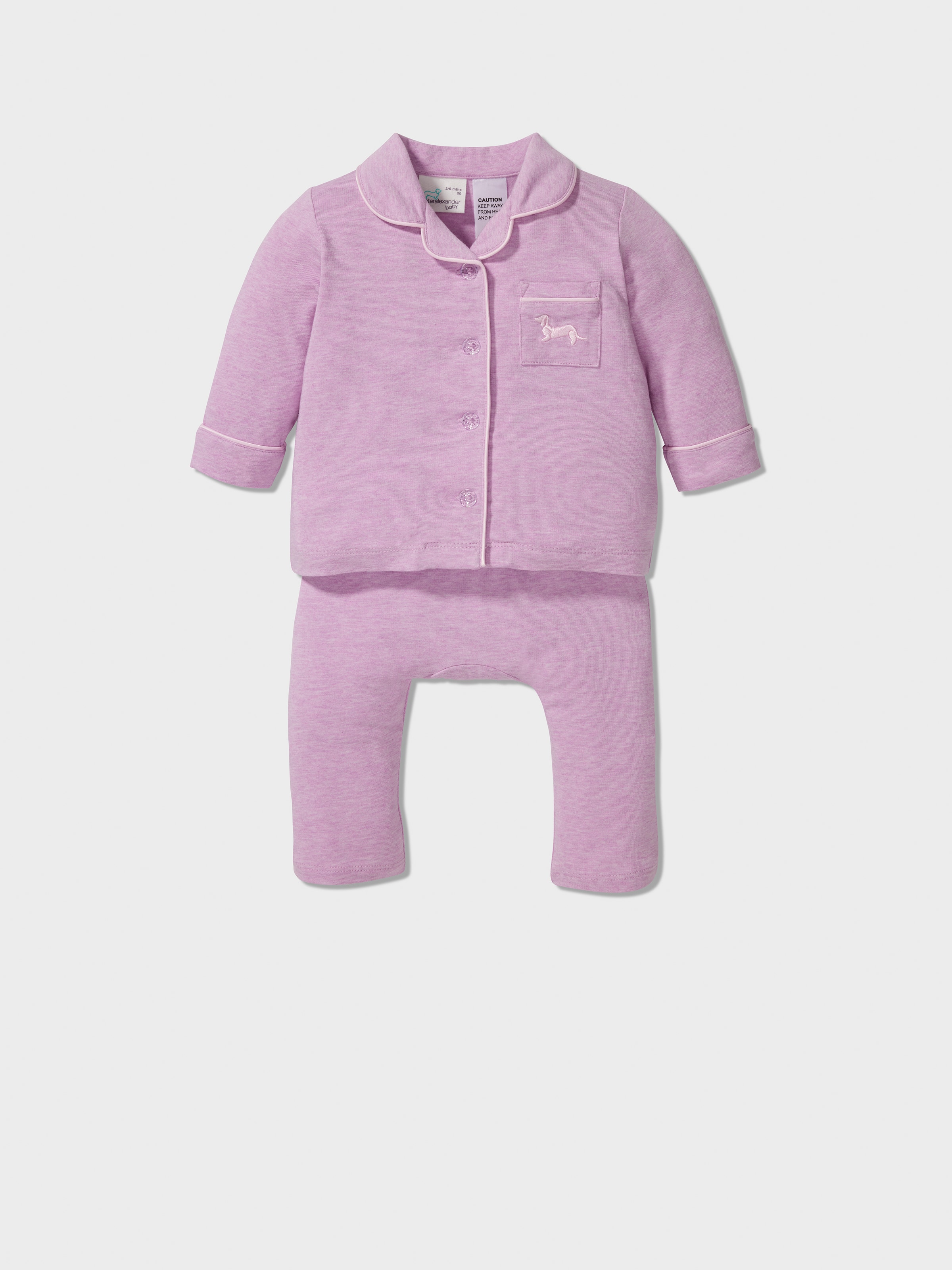 Baby Lilac Bamboo Long Classic Pj Set