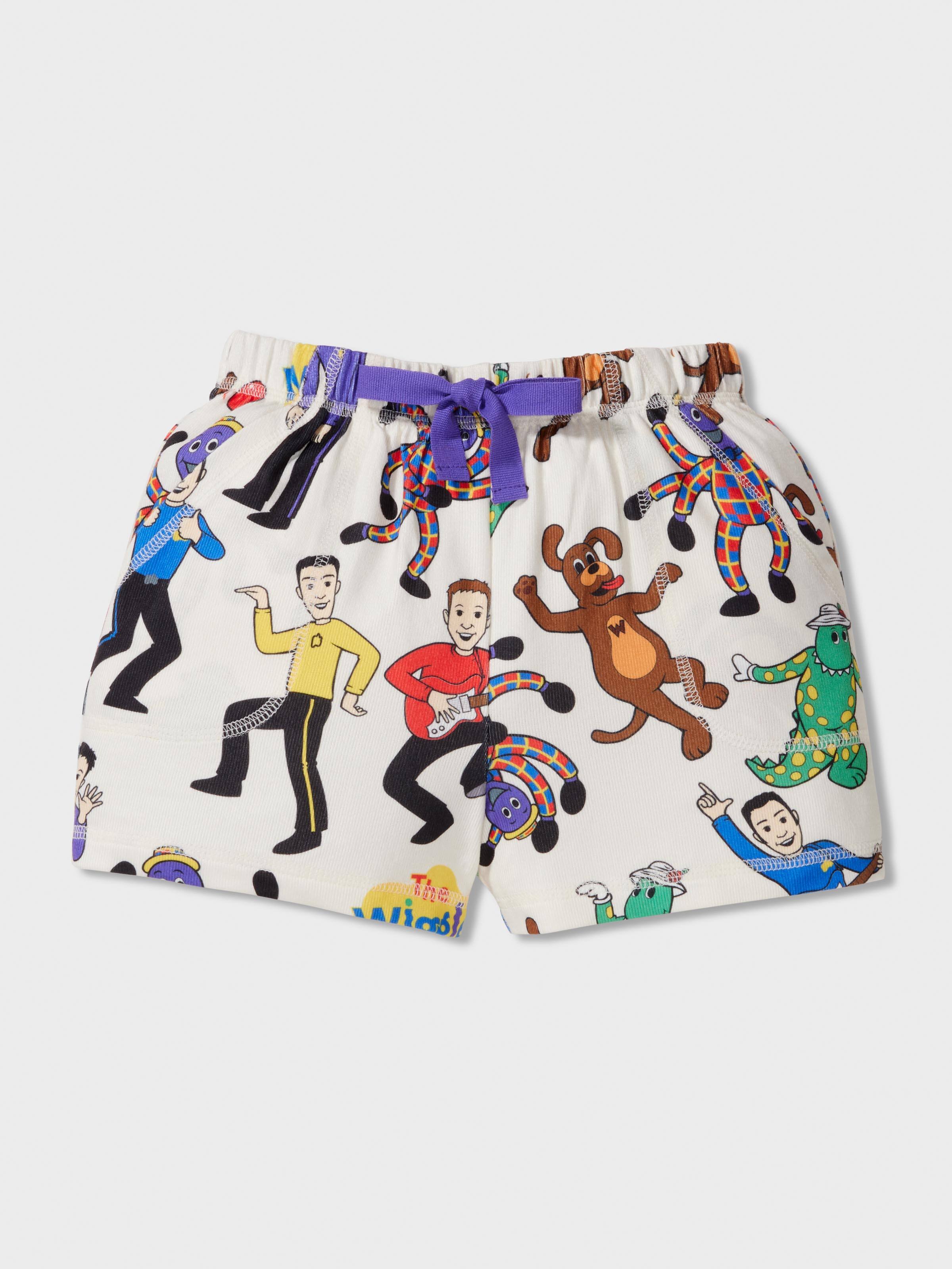 Jnr Kids The Wiggles Plush Short Pj Set