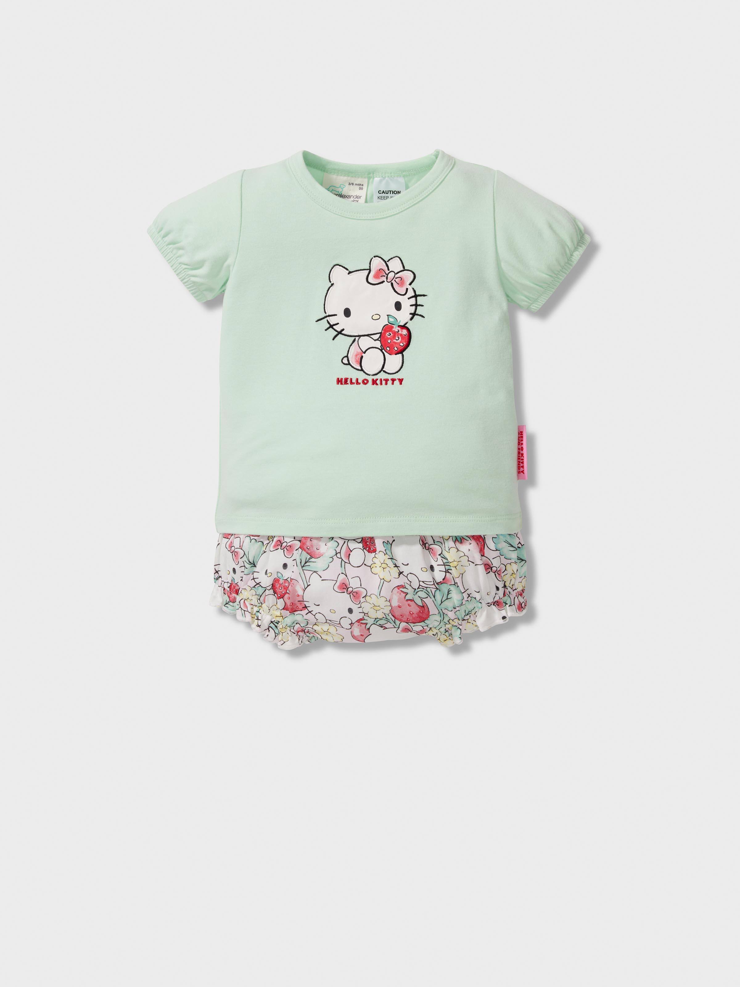 Baby Strawberry Hello Kitty Short Pj Set