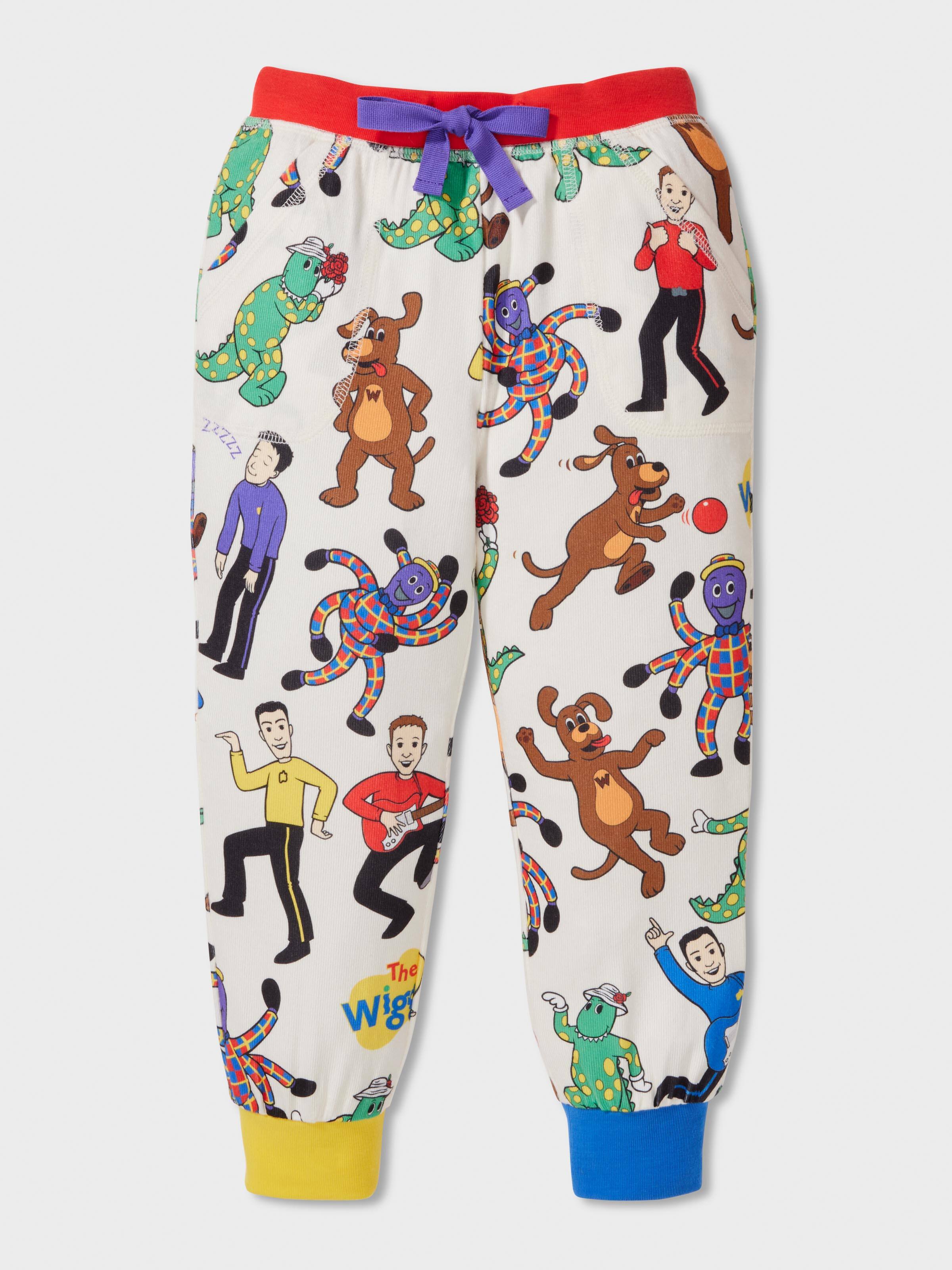 Kids The Wiggles Long Plush Pj Set