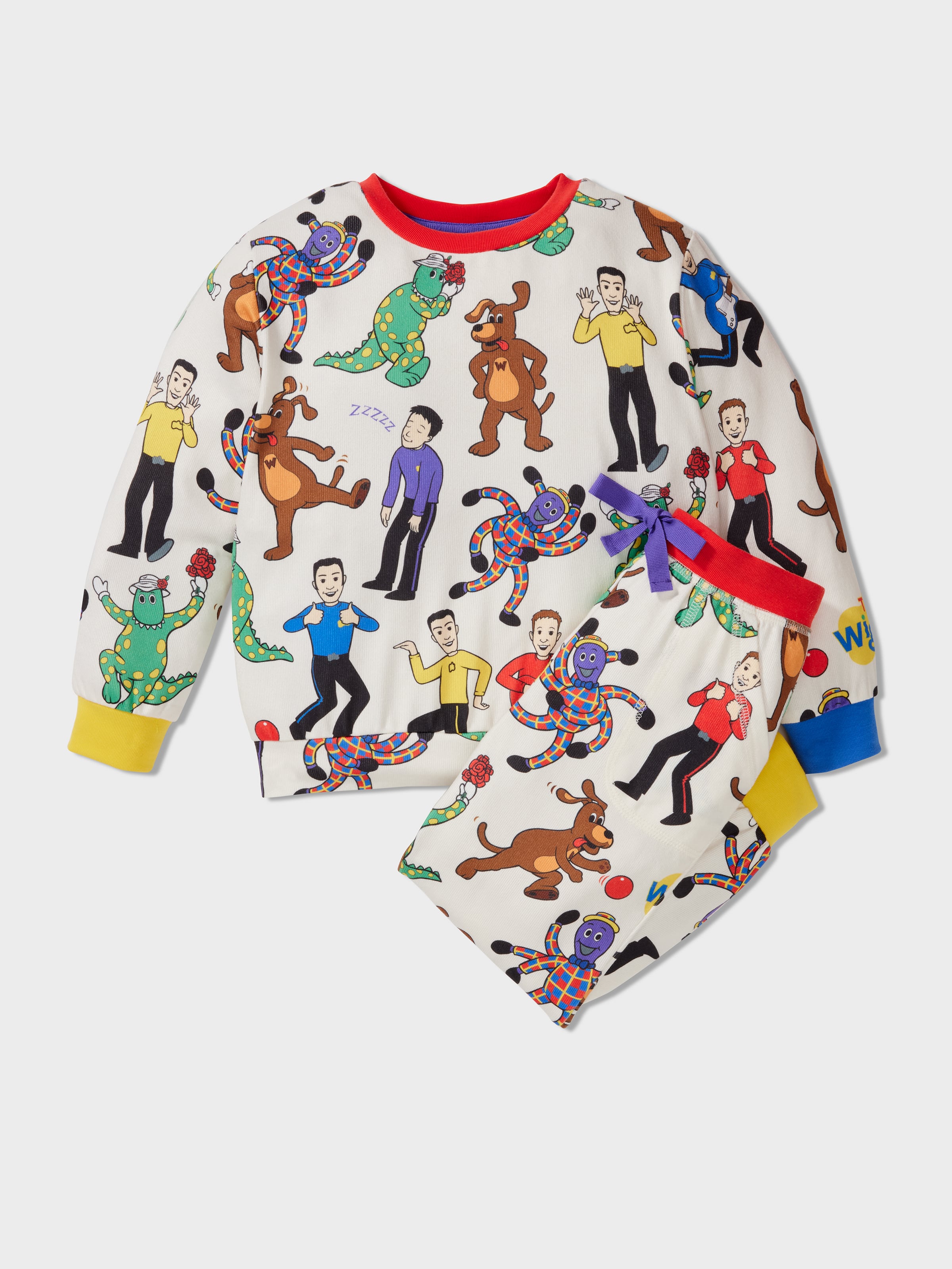 Kids The Wiggles Long Plush Pj Set