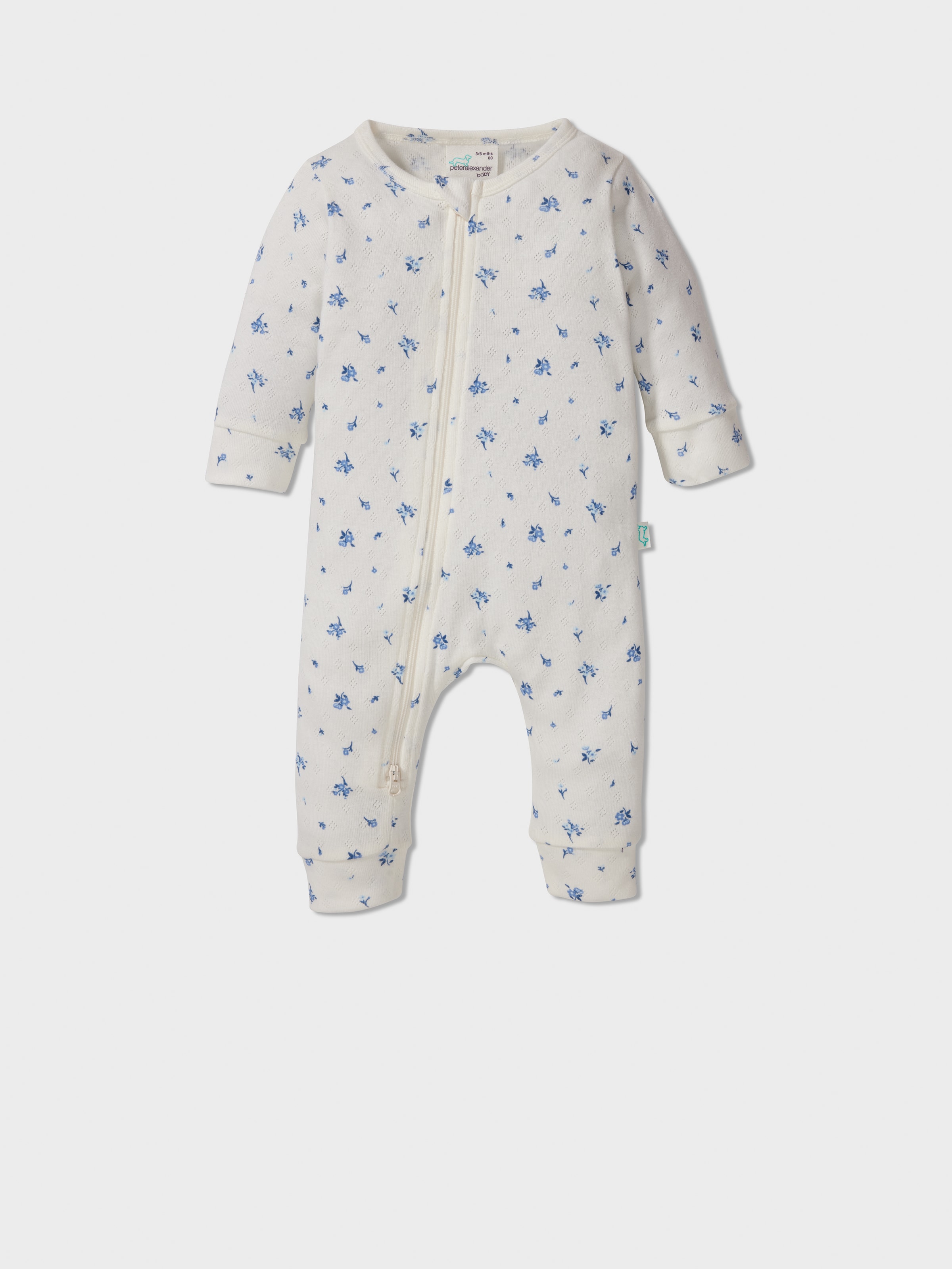 Baby Organic Ditsy Floral Pointelle Onesie