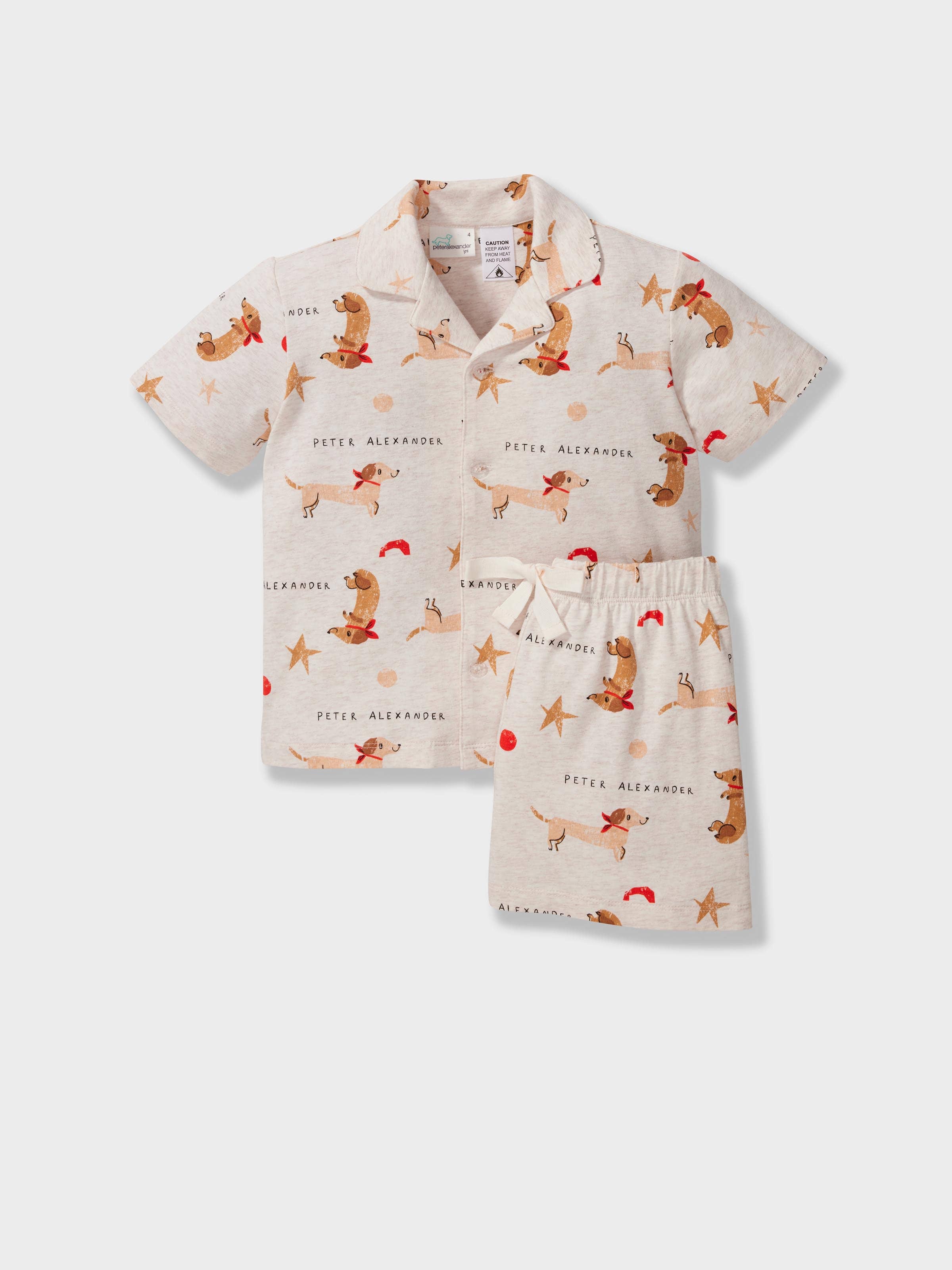 Jnr Kids Organic Penny Stars Short Classic Pj Set