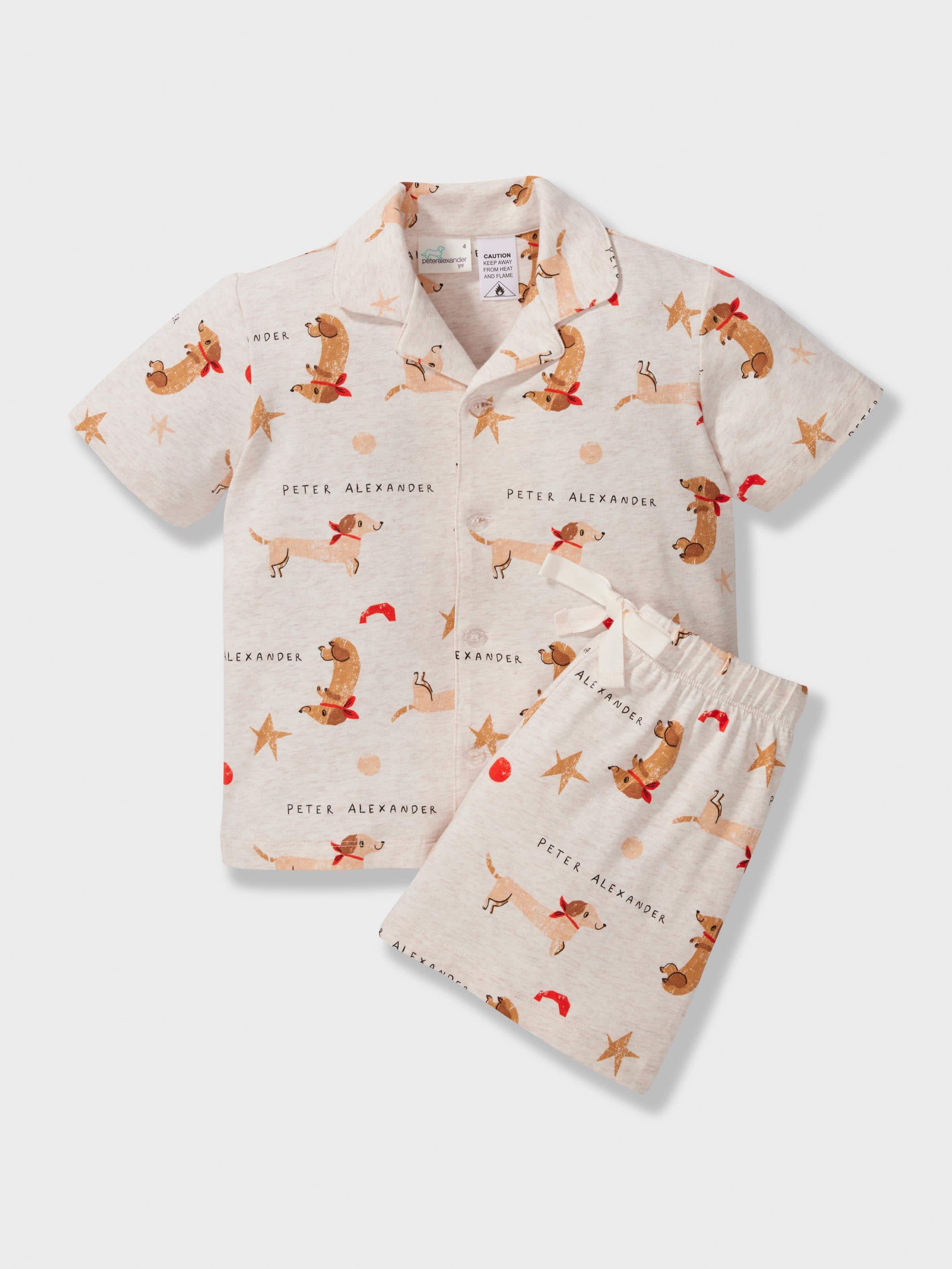 Kids Organic Penny Stars Short Classic Pj Set