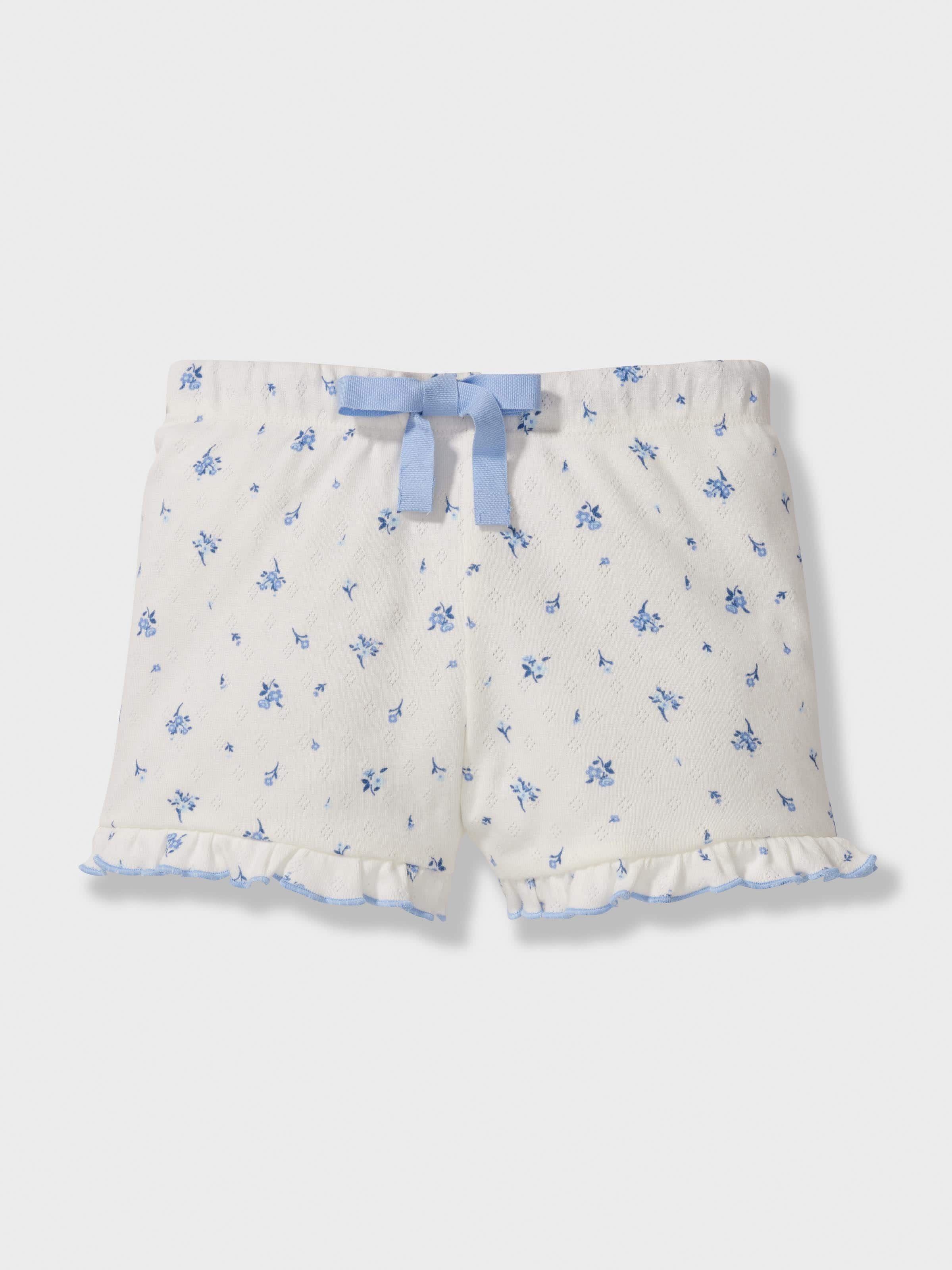 Girls Organic Ditsy Floral Short Pj Set