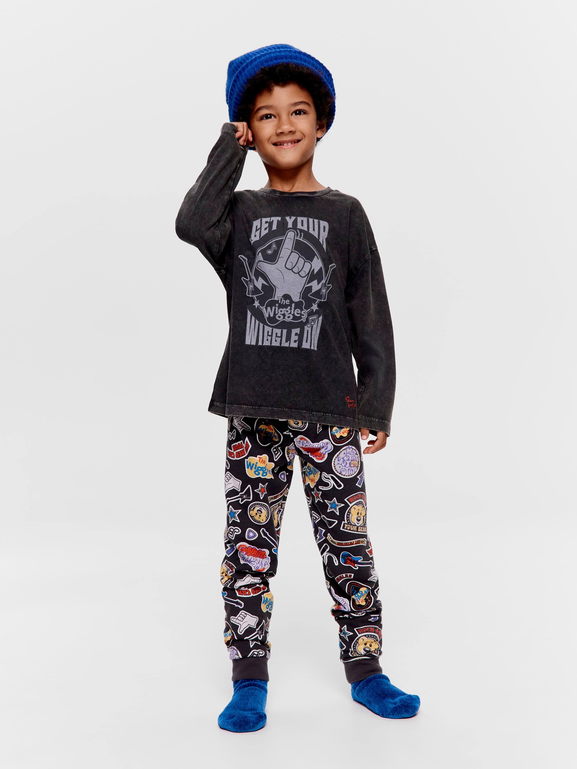 Jnr Boys The Wiggles Tour Long Pj Set