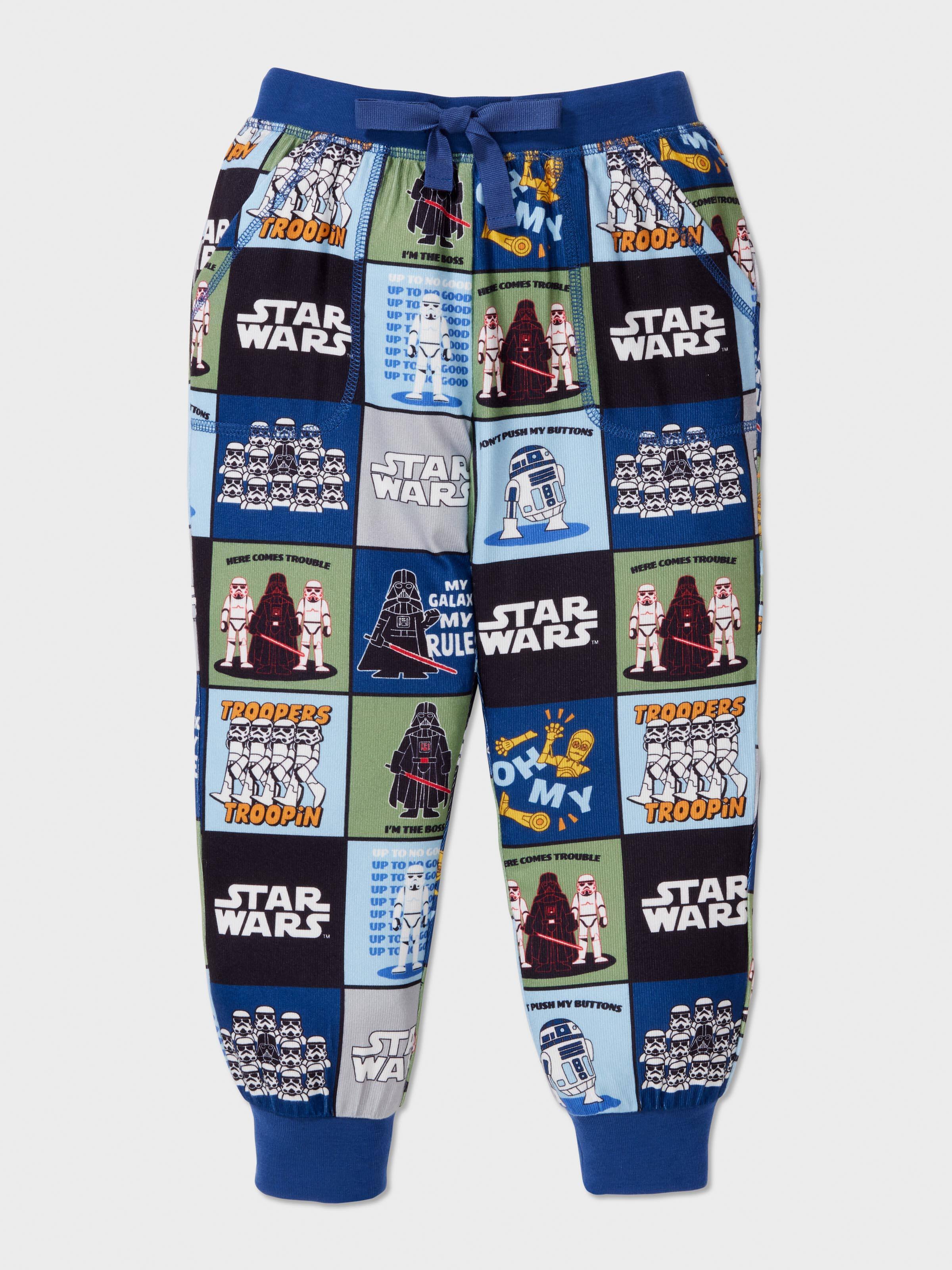 Jnr Boys Star Wars 'Trouble' Long Plush Pj Set
