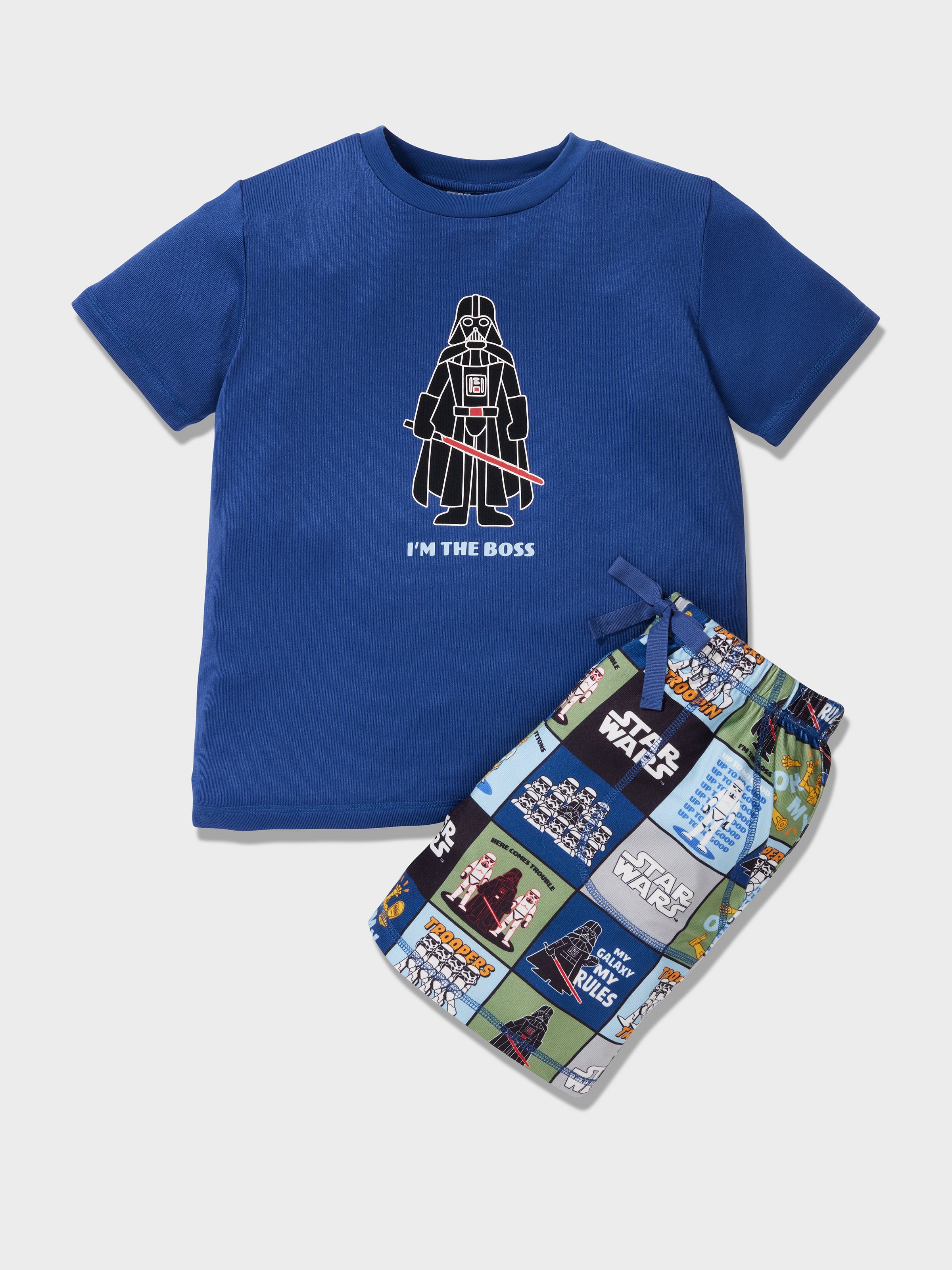 Boys Star Wars Empire Short Plush Pj Set