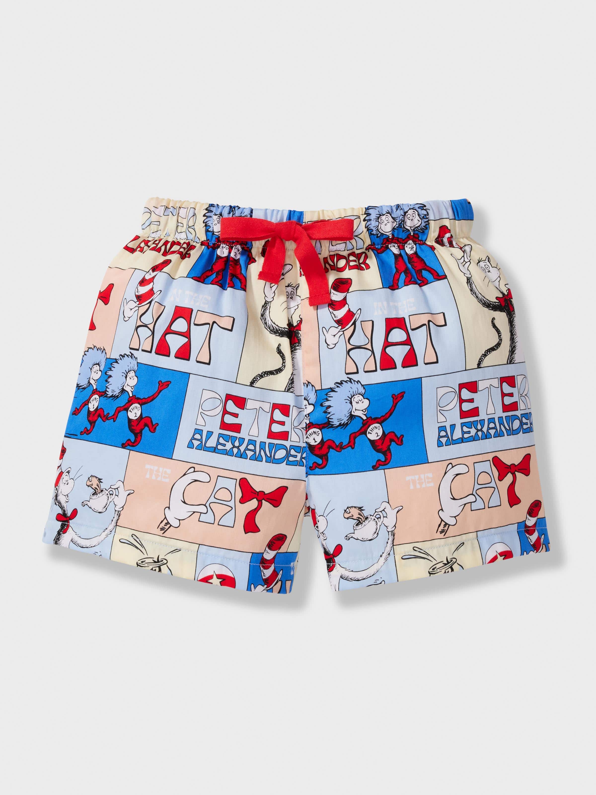 Jnr Kids Cat In The Hat Short Pj Set