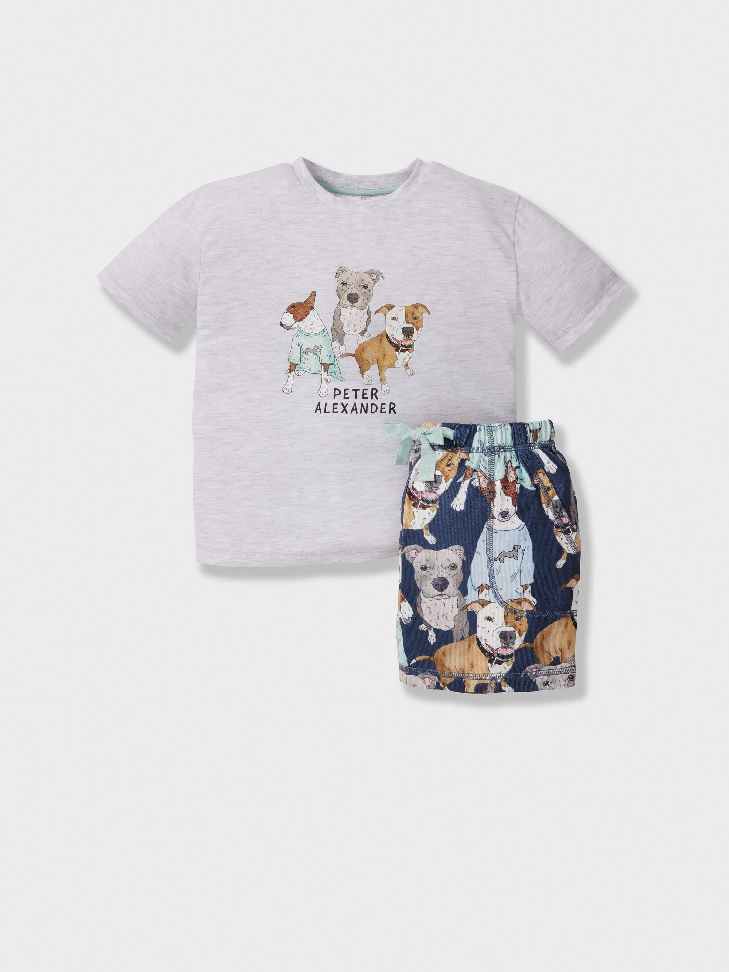 Jnr Boys Staffy Short Pj Set