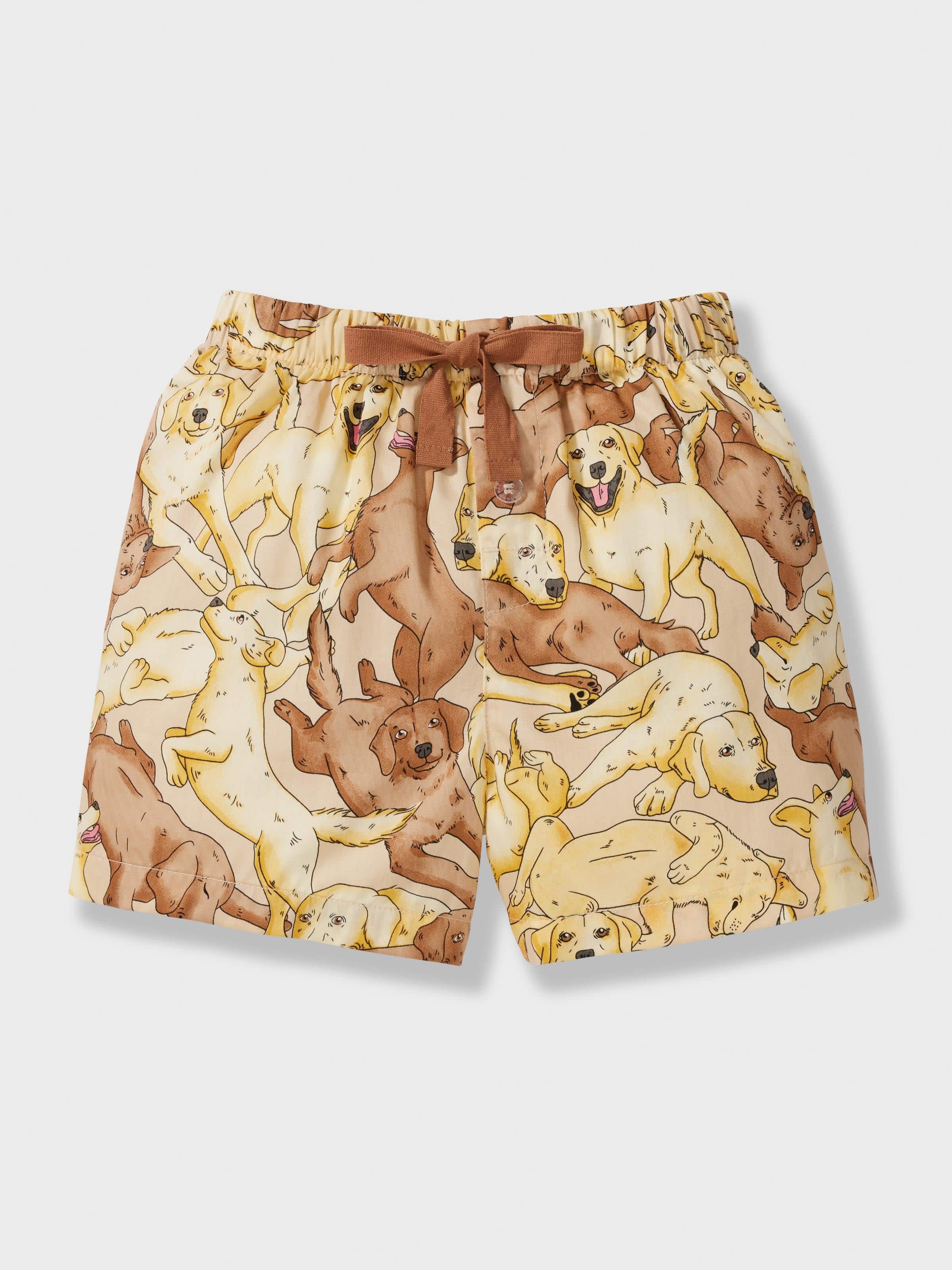 Jnr Boys Lazy Labrador Short Pj Set