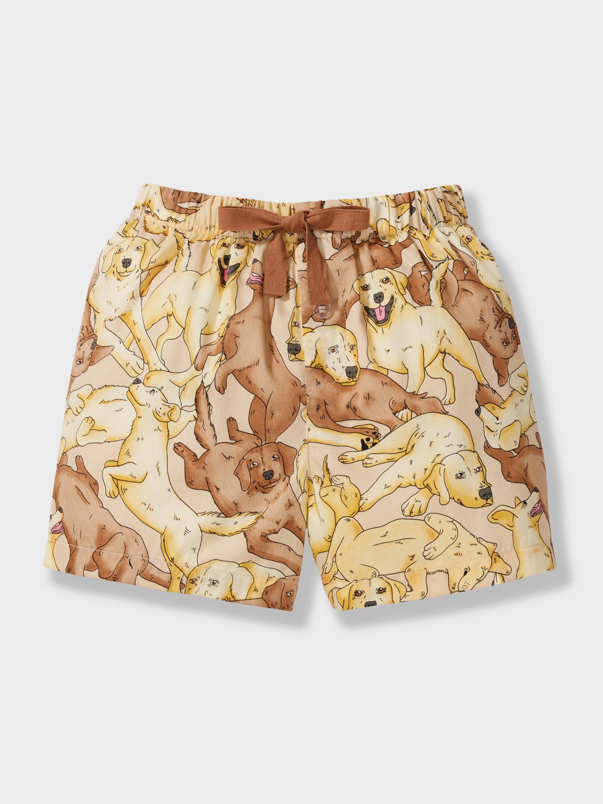 Jnr Boys Lazy Labrador Short Pj Set
