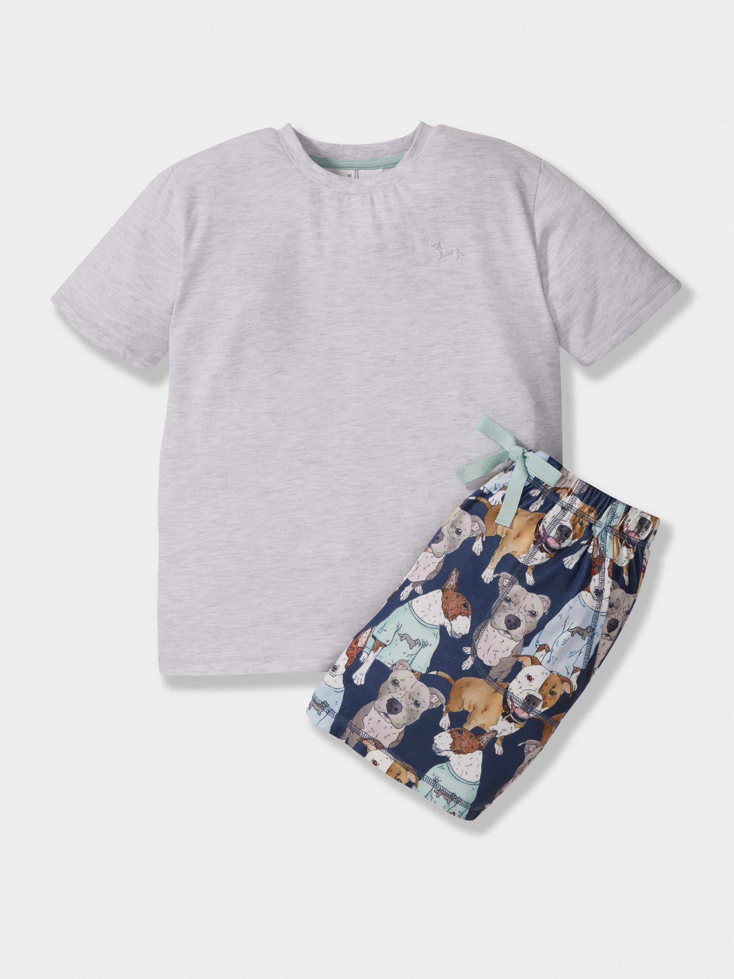 Boys Staffy Short Pj Set