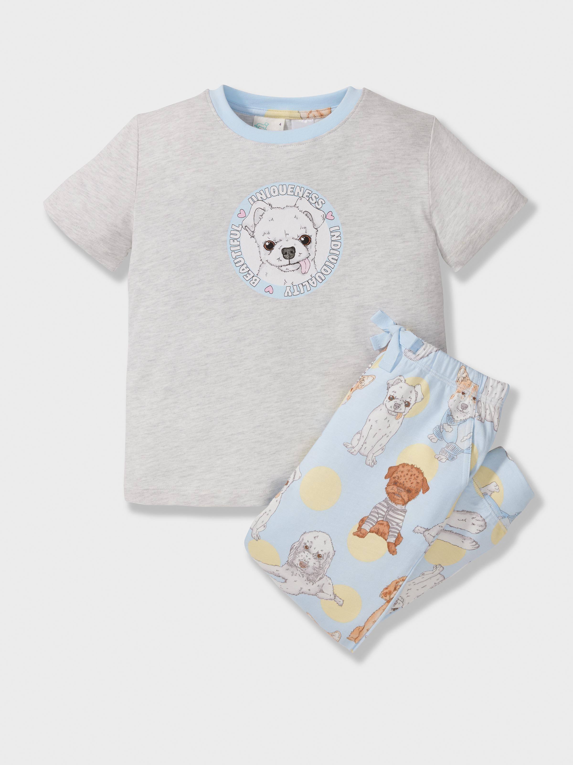 Girls Puppy Spots Pj Set
