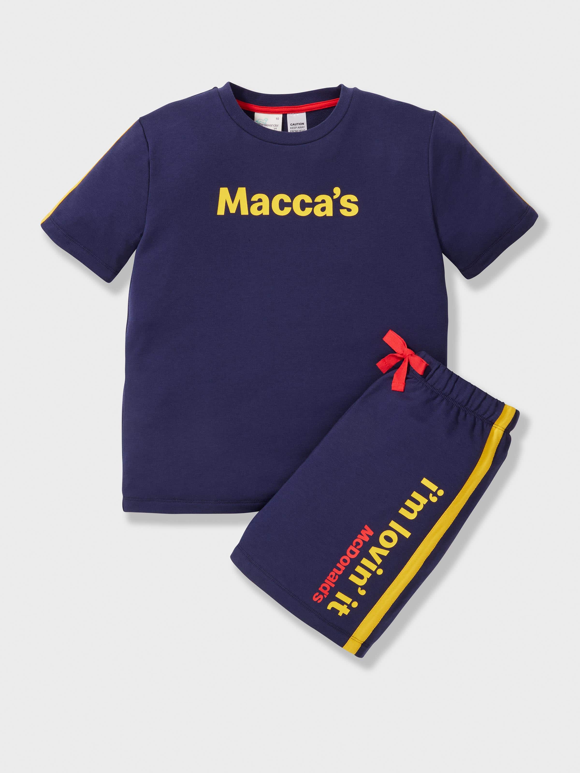 Boys Maccas Short Track Pj Set