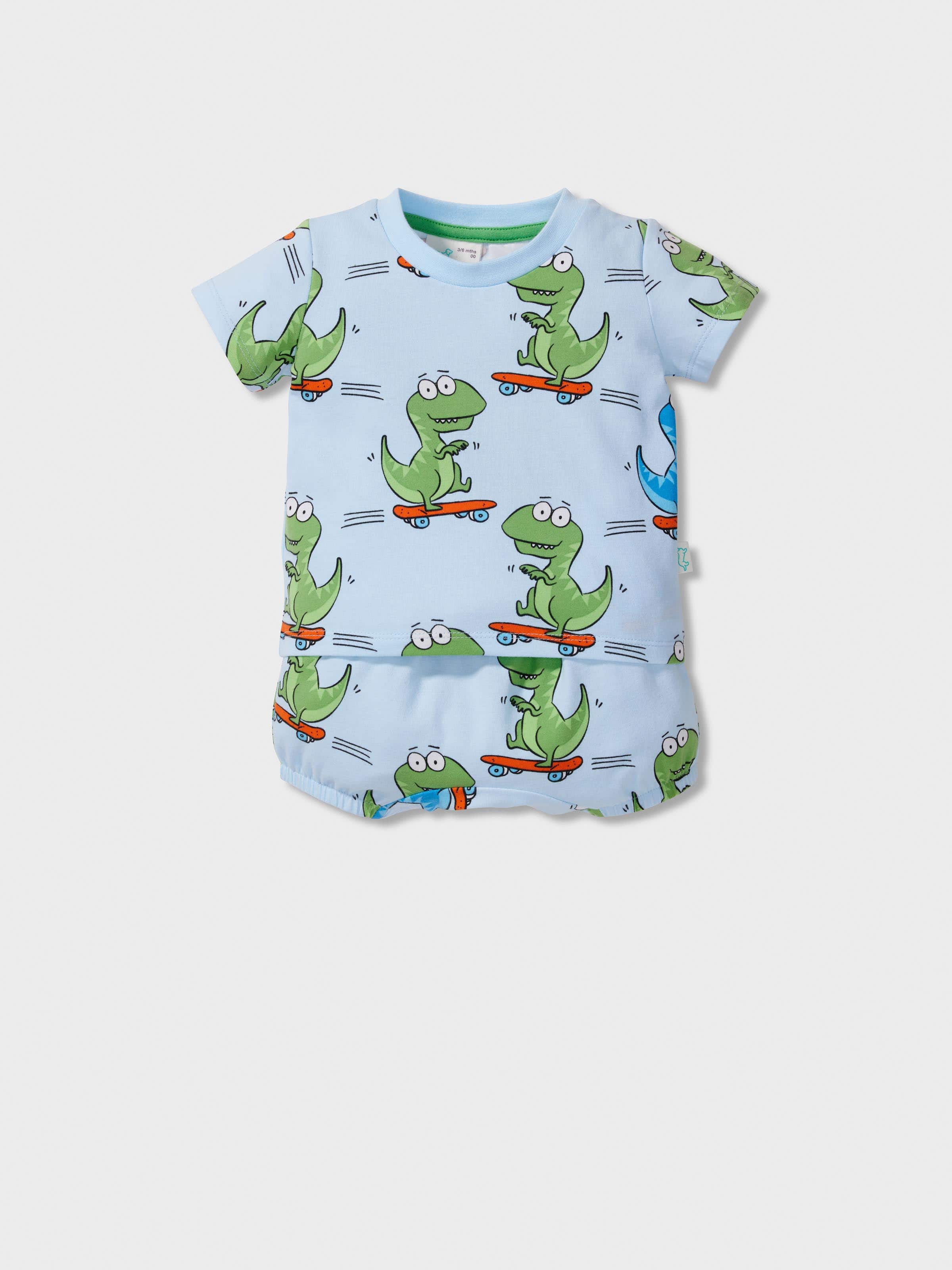 Baby Dino-Skater Short Pj Set