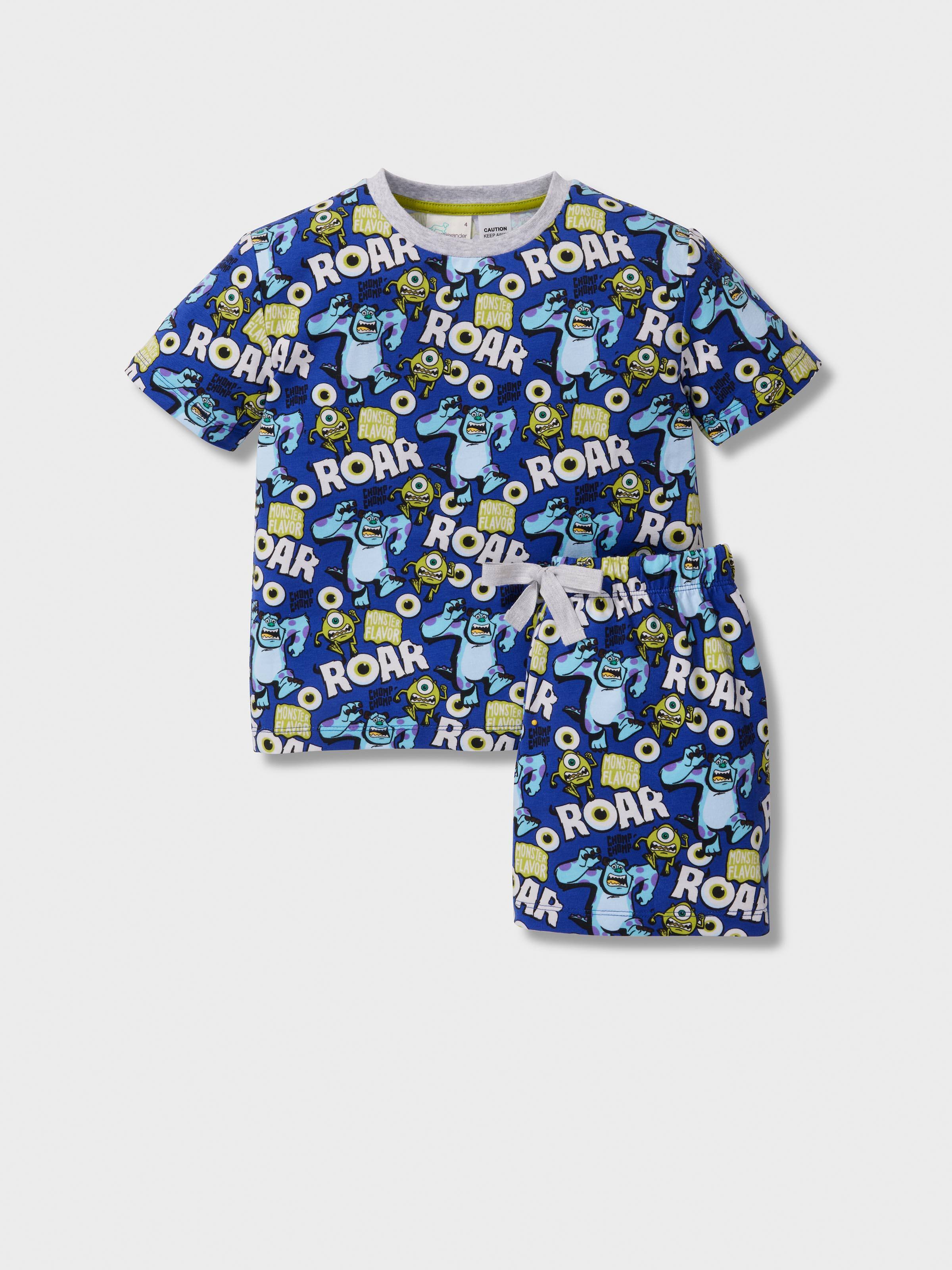 Jnr Boys Monsters Inc 'Roar' Short Pj Set