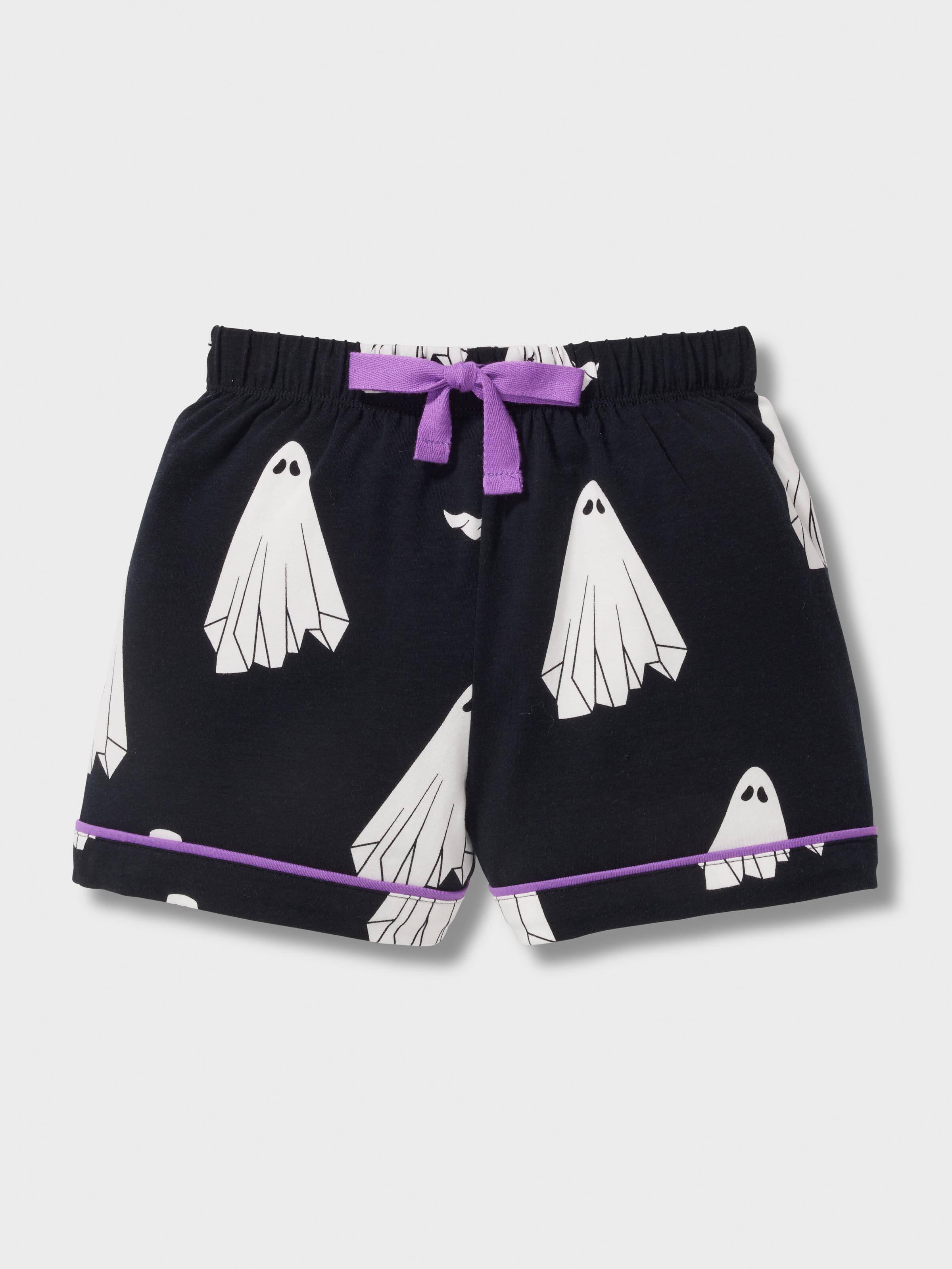 Kids Spooky Ghost Classic Shortie Pj Set