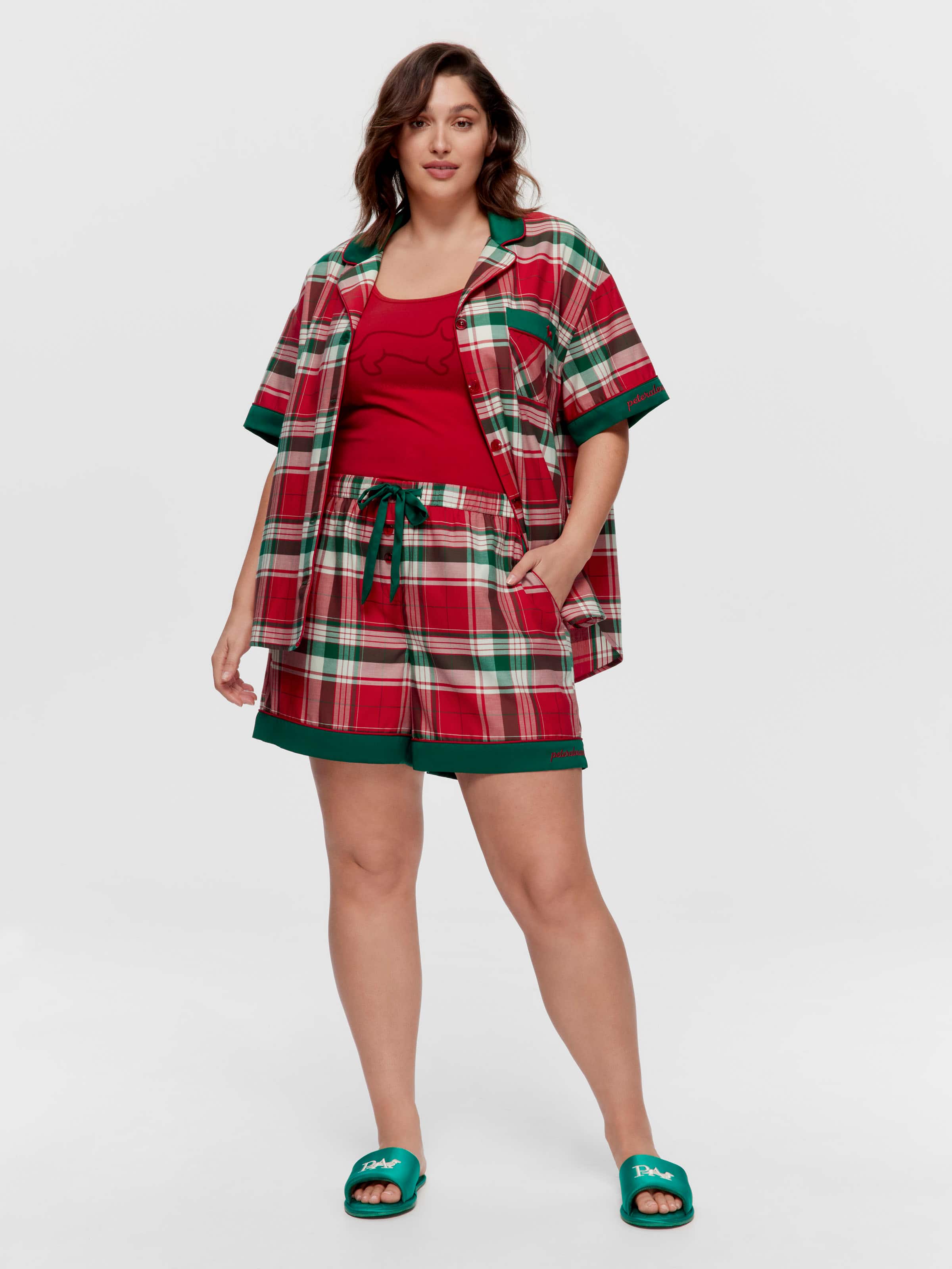 P.A. Plus Tartan 100% Cotton Tux Luxe Mid Short