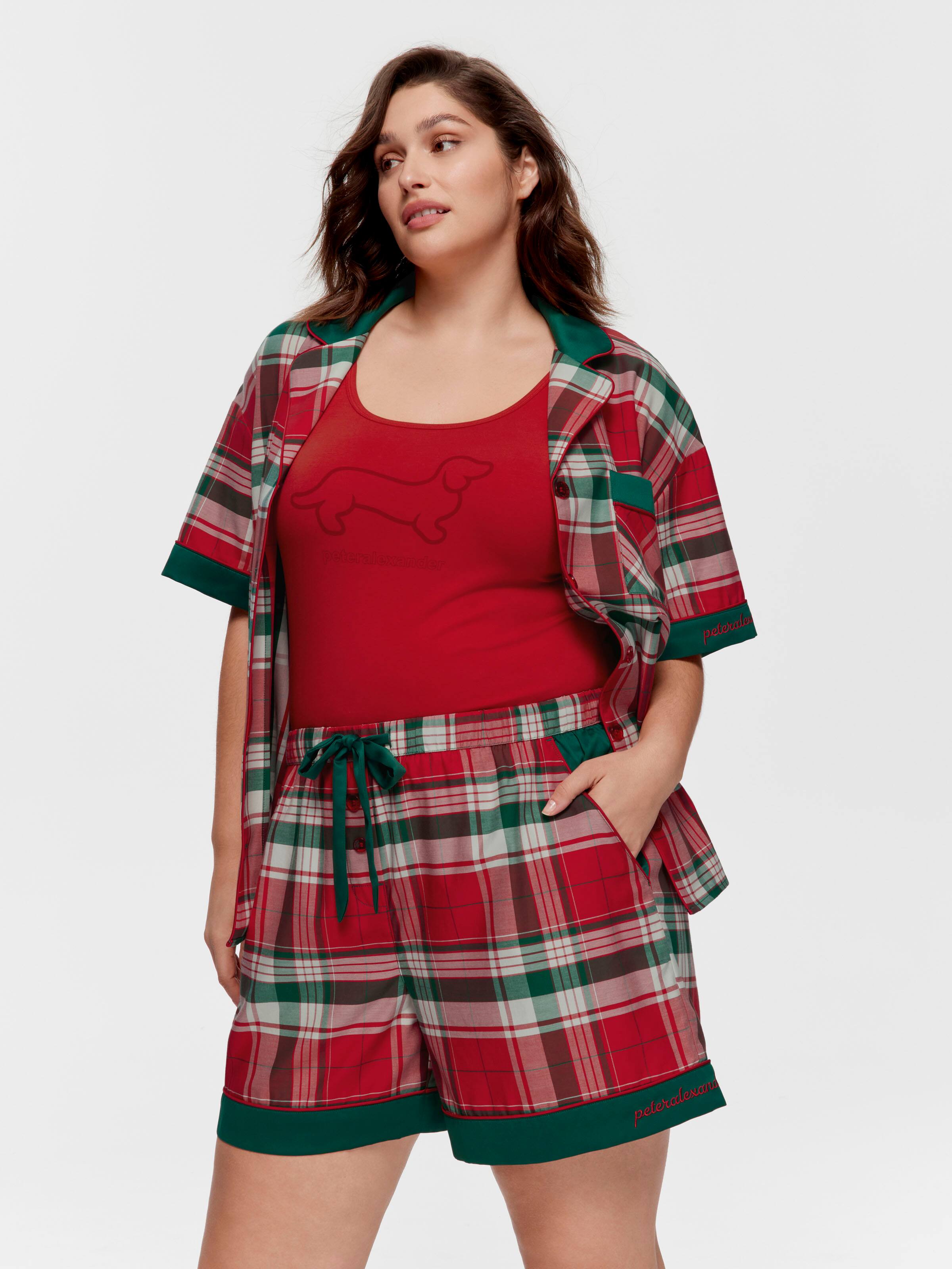 P.A. Plus Tartan 100% Cotton Tux Luxe Mid Short