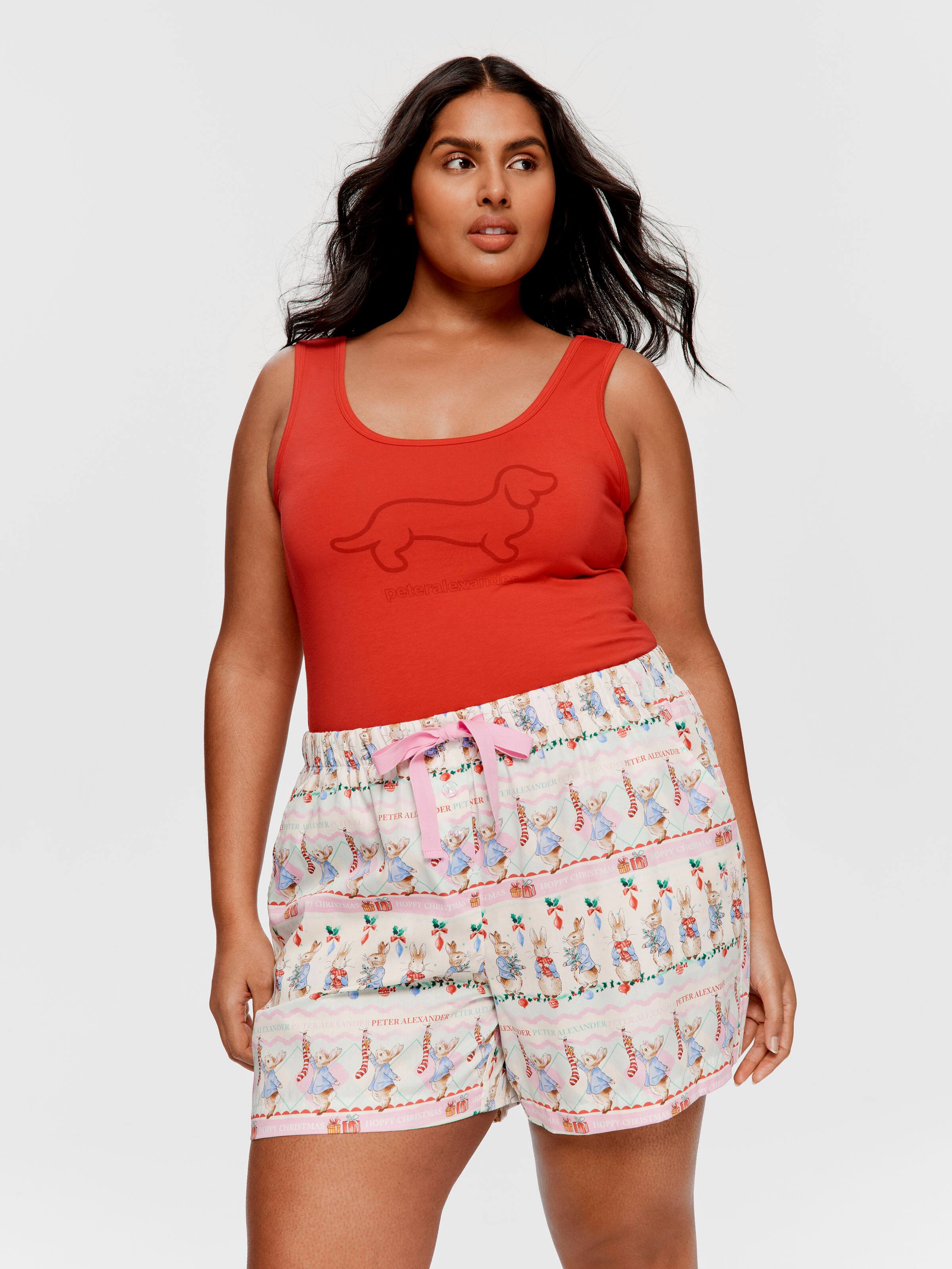 P.A. Plus Peter Rabbit Christmas 100% Cotton Relaxed Mid Short