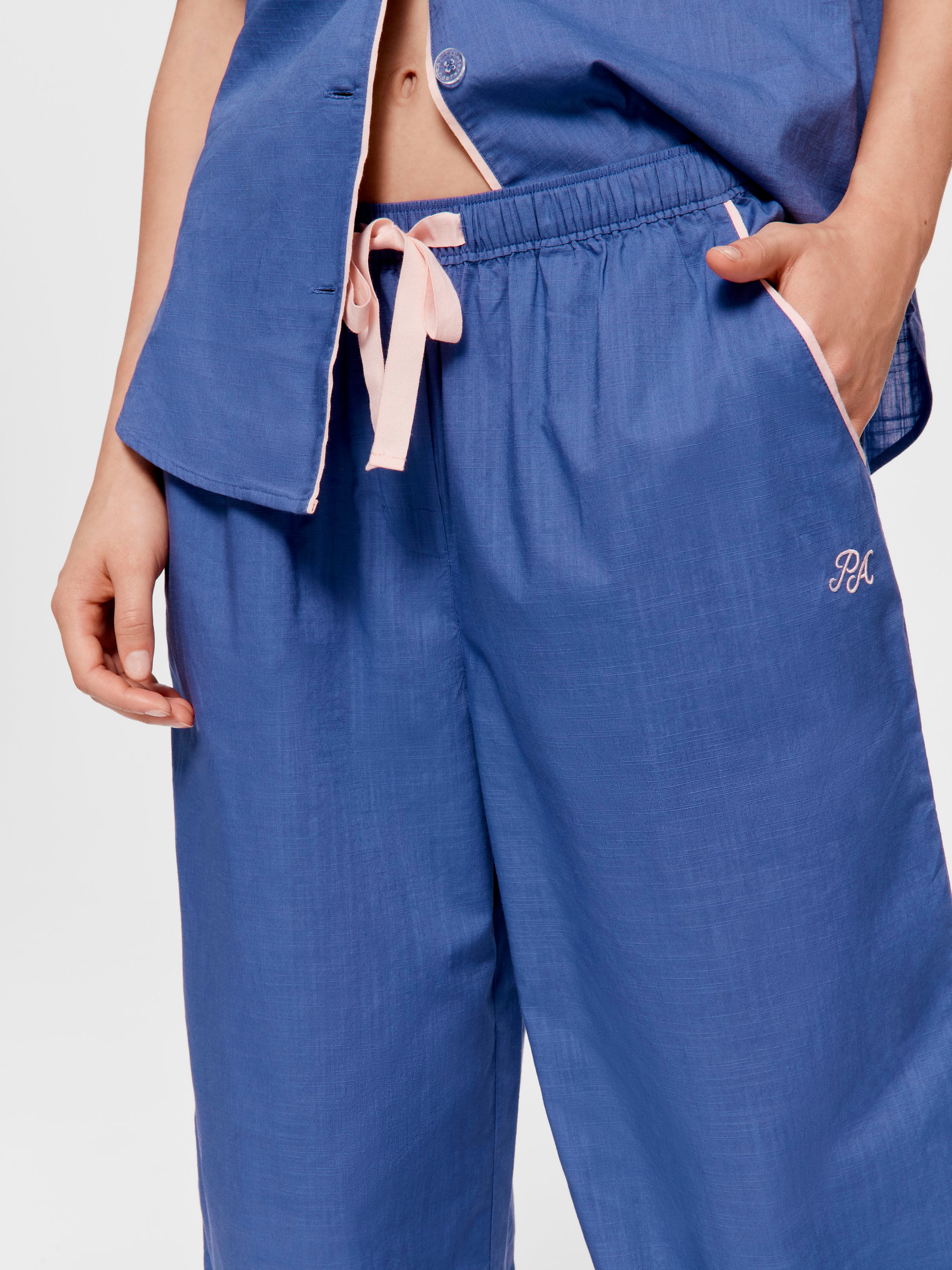 Blue 100% Cotton Classic Pj Pant