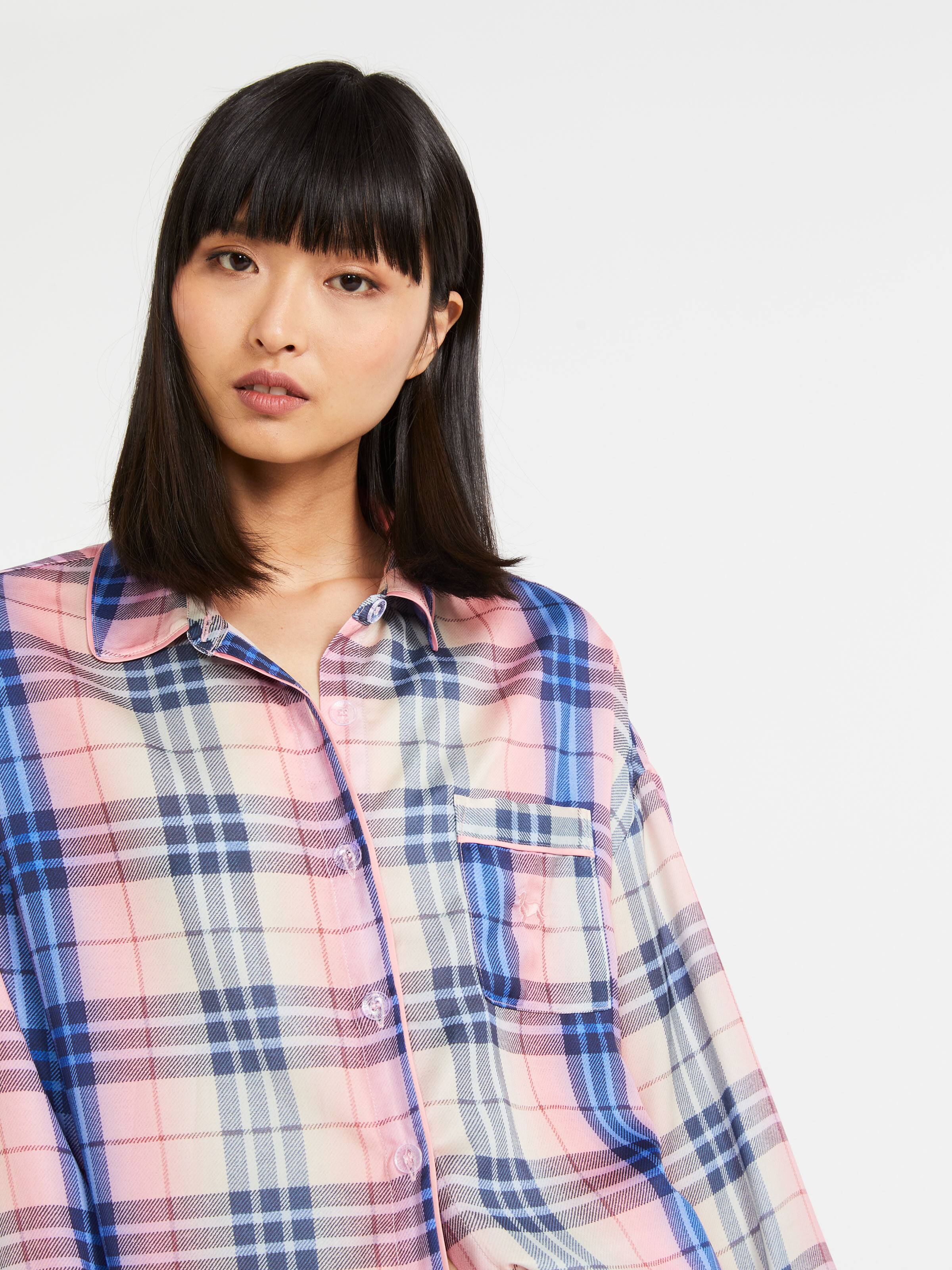 Check Please Satin Pj Set