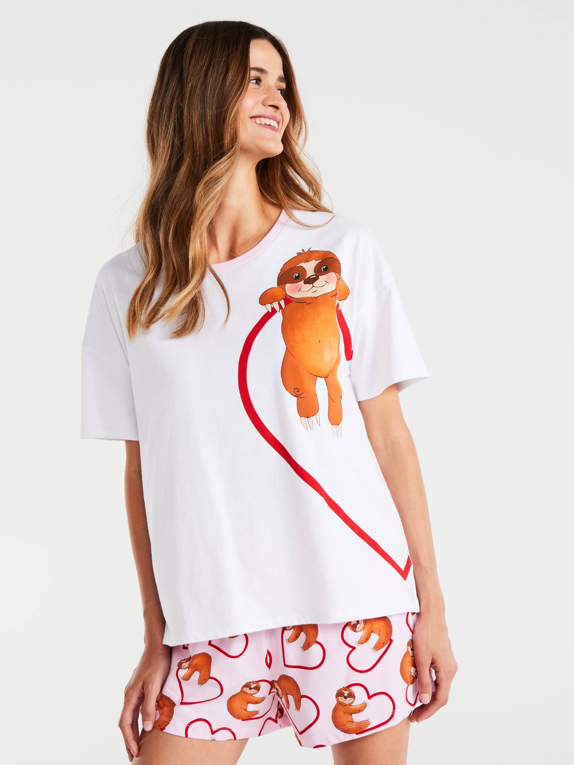 Left Heart Sloth Tee
