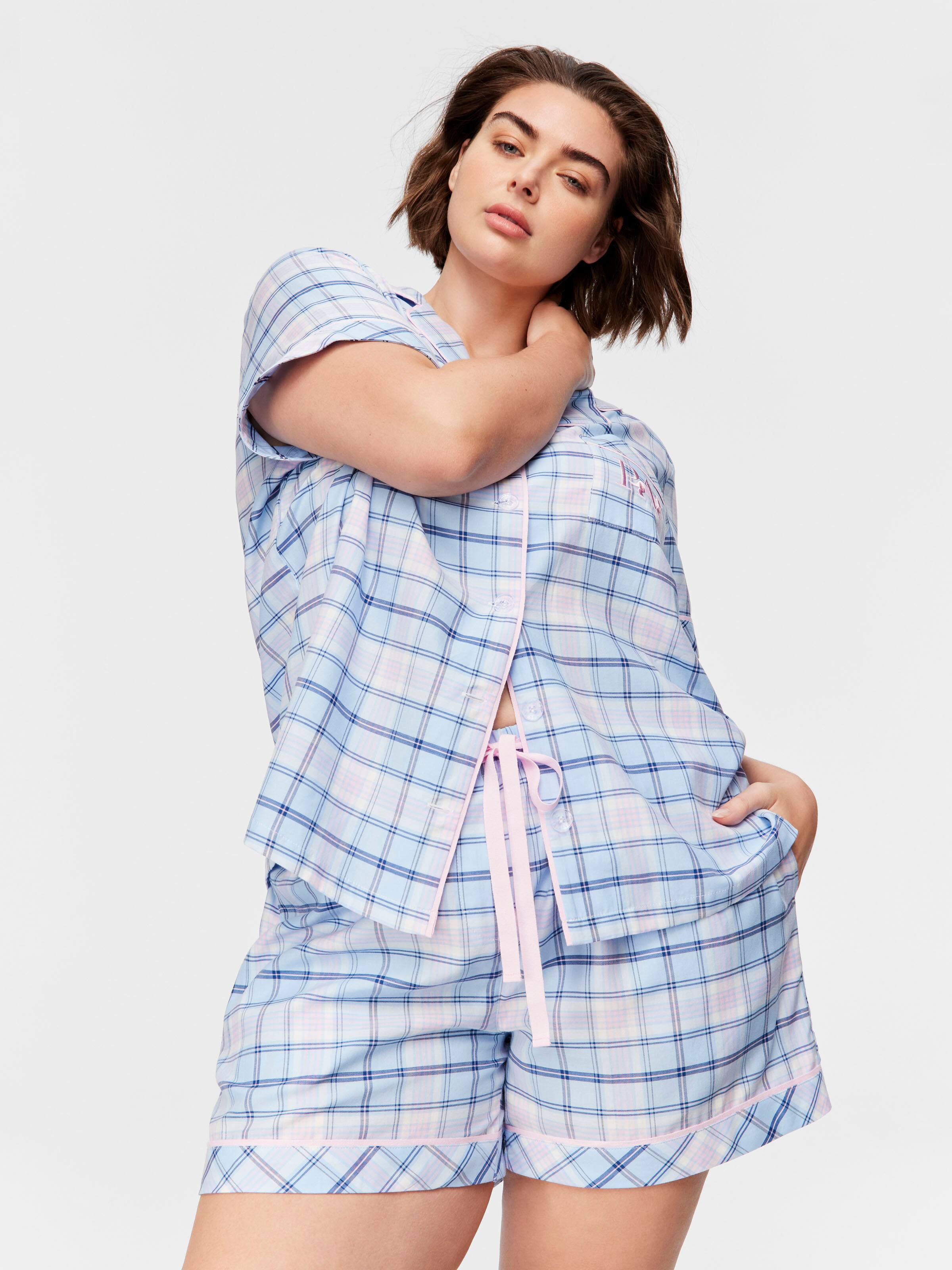 Stripe Fuzzy Rugby Nightie