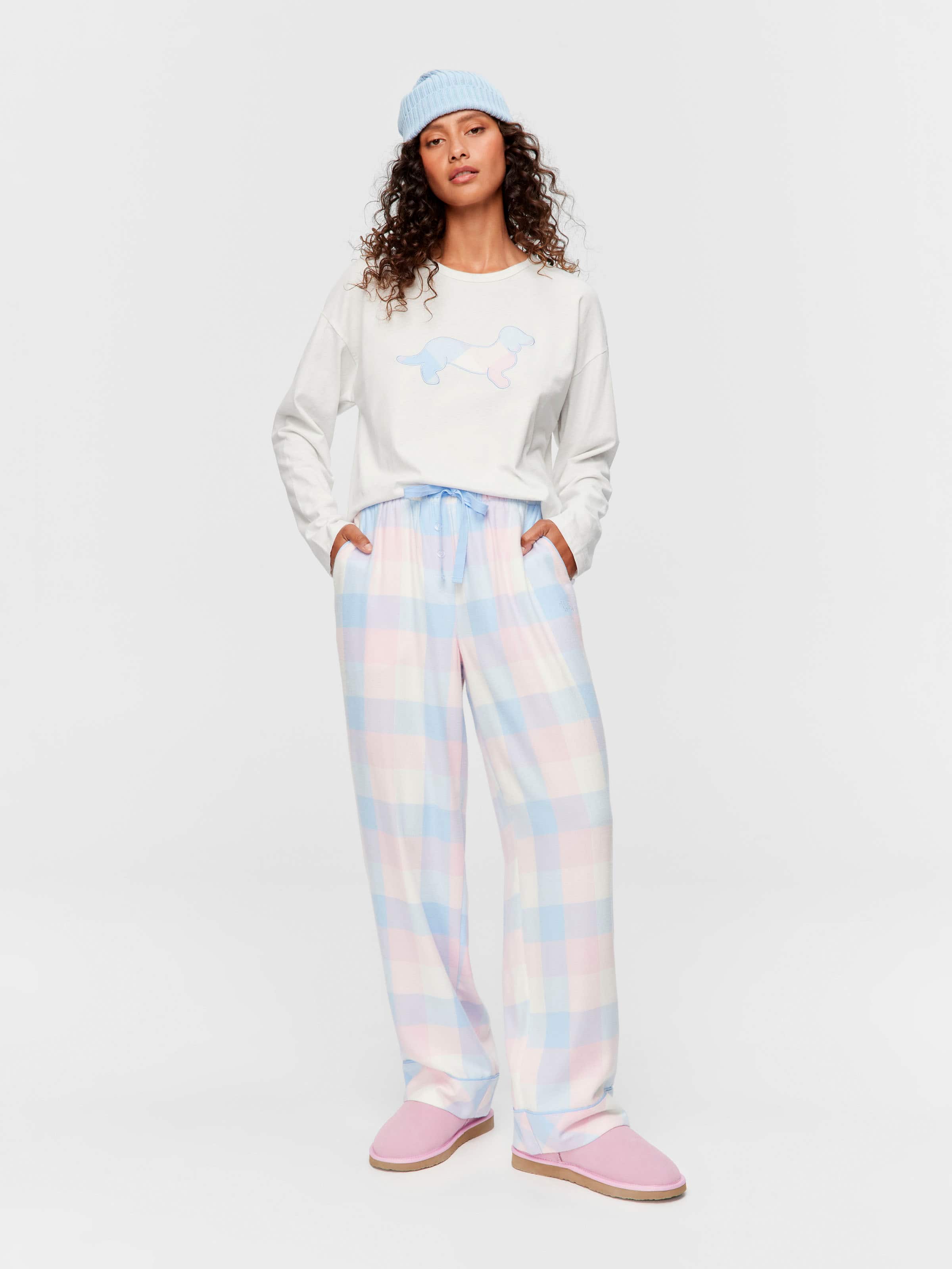 Classic Check Bamboo Flannelette Pj Pant