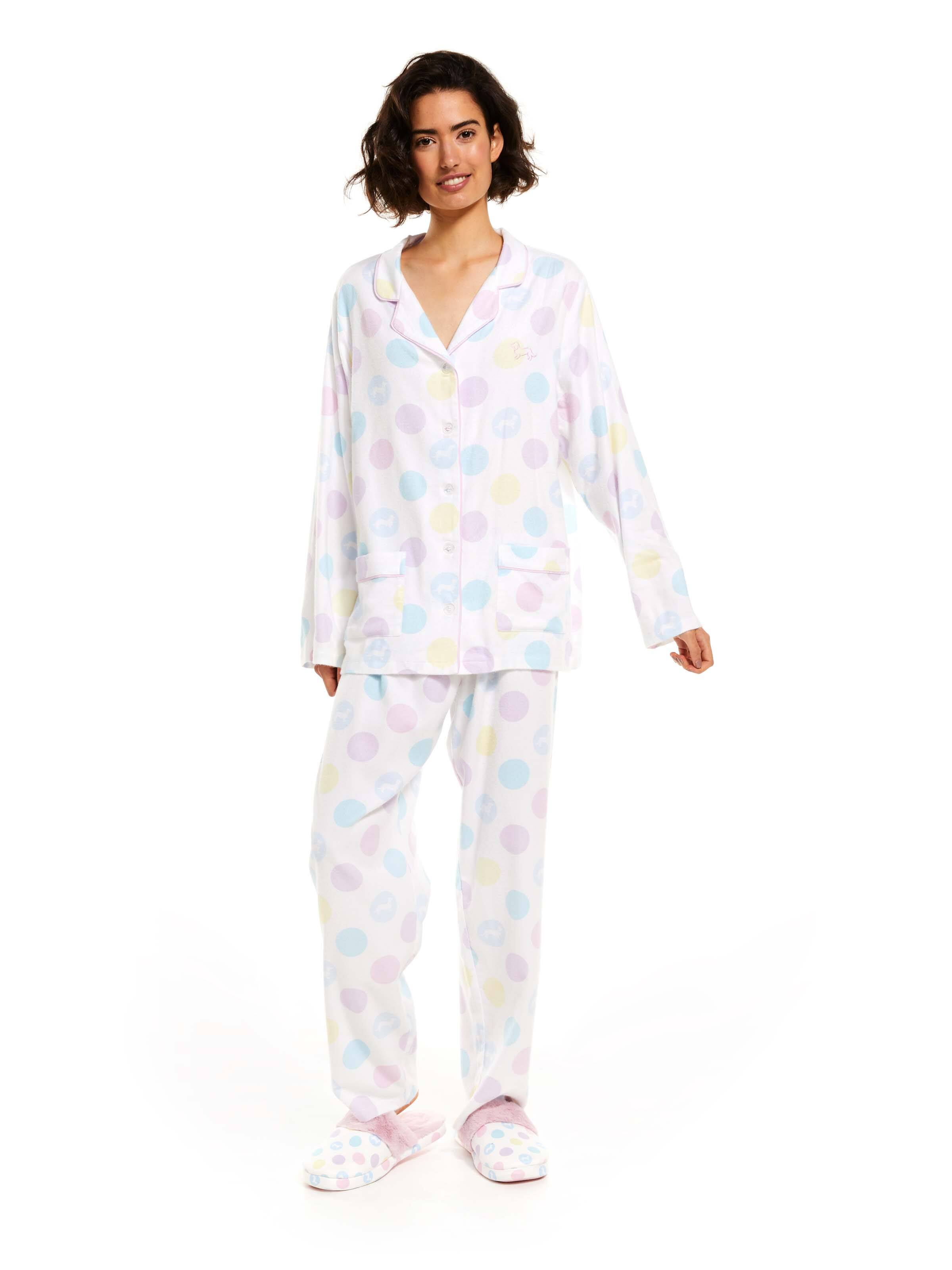 Rainbow Spot Bamboo Flannelette Pj Set