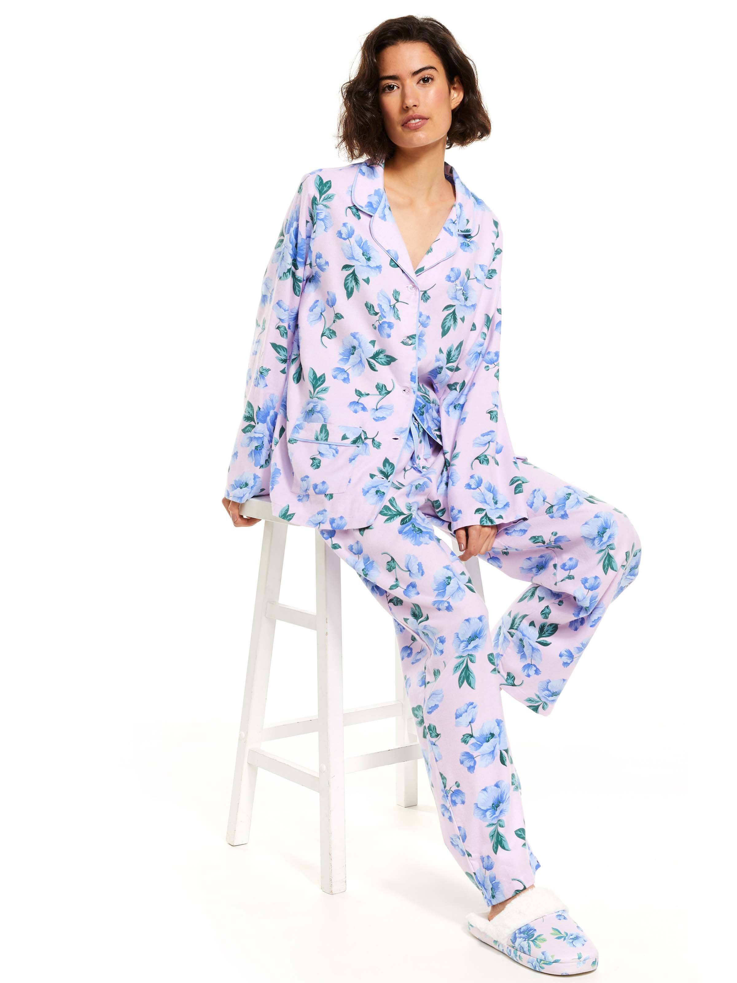 Pretty Poppies Bamboo Flannelette Pj Set