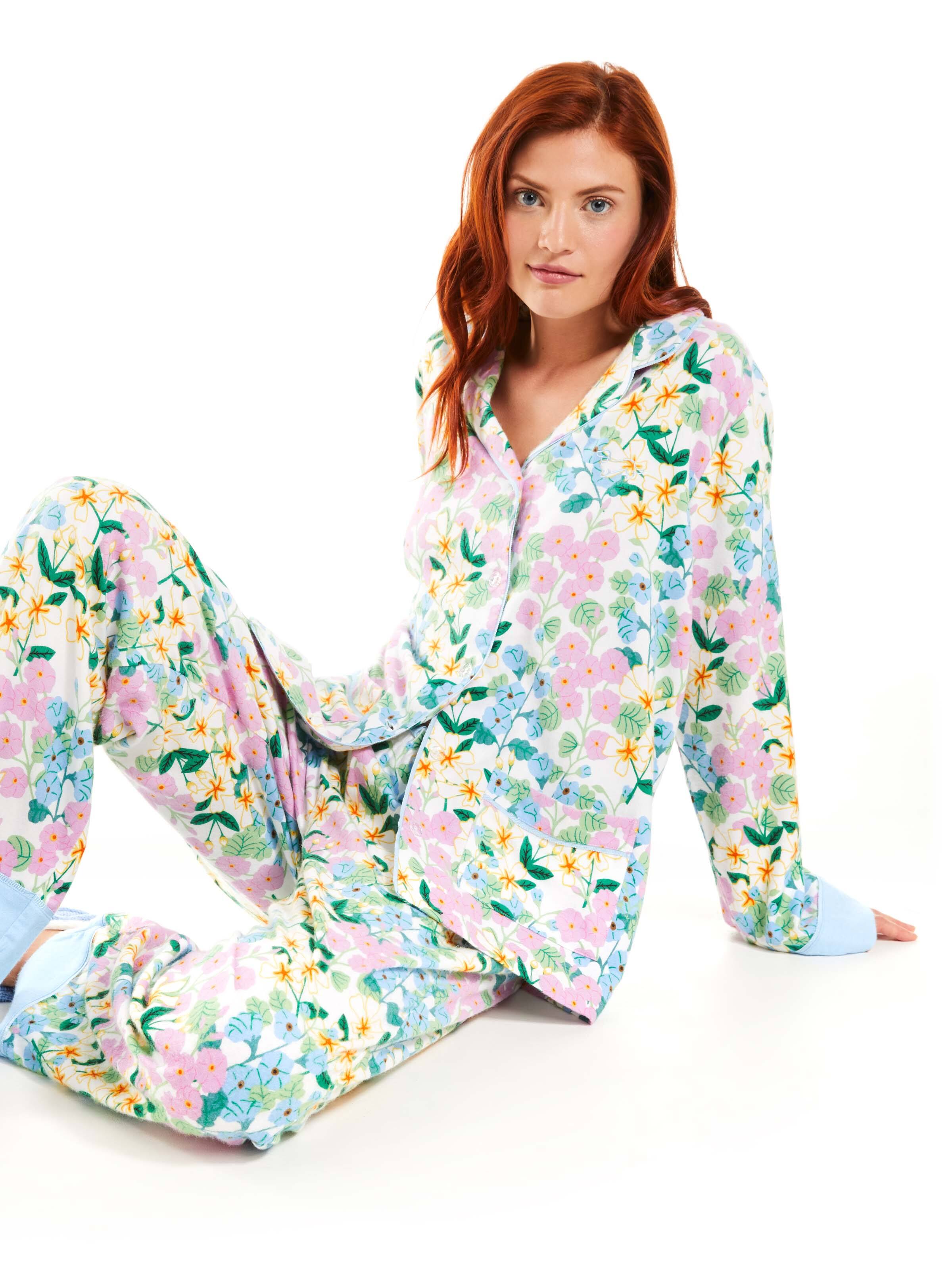 Field Of Florals Bamboo Flannelette Pj Set