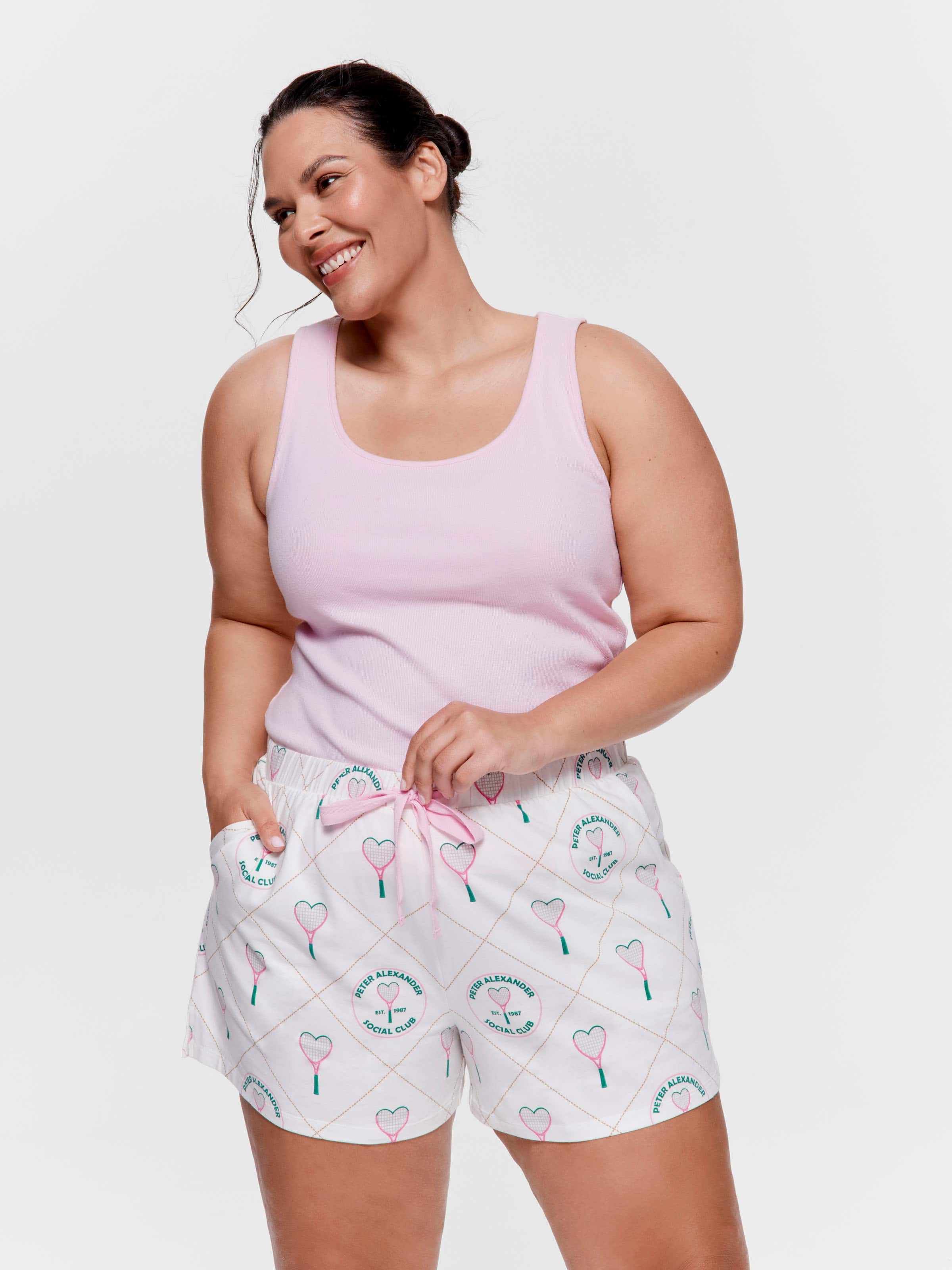 P.A. Plus Tennis Social Club Heart Mid Short