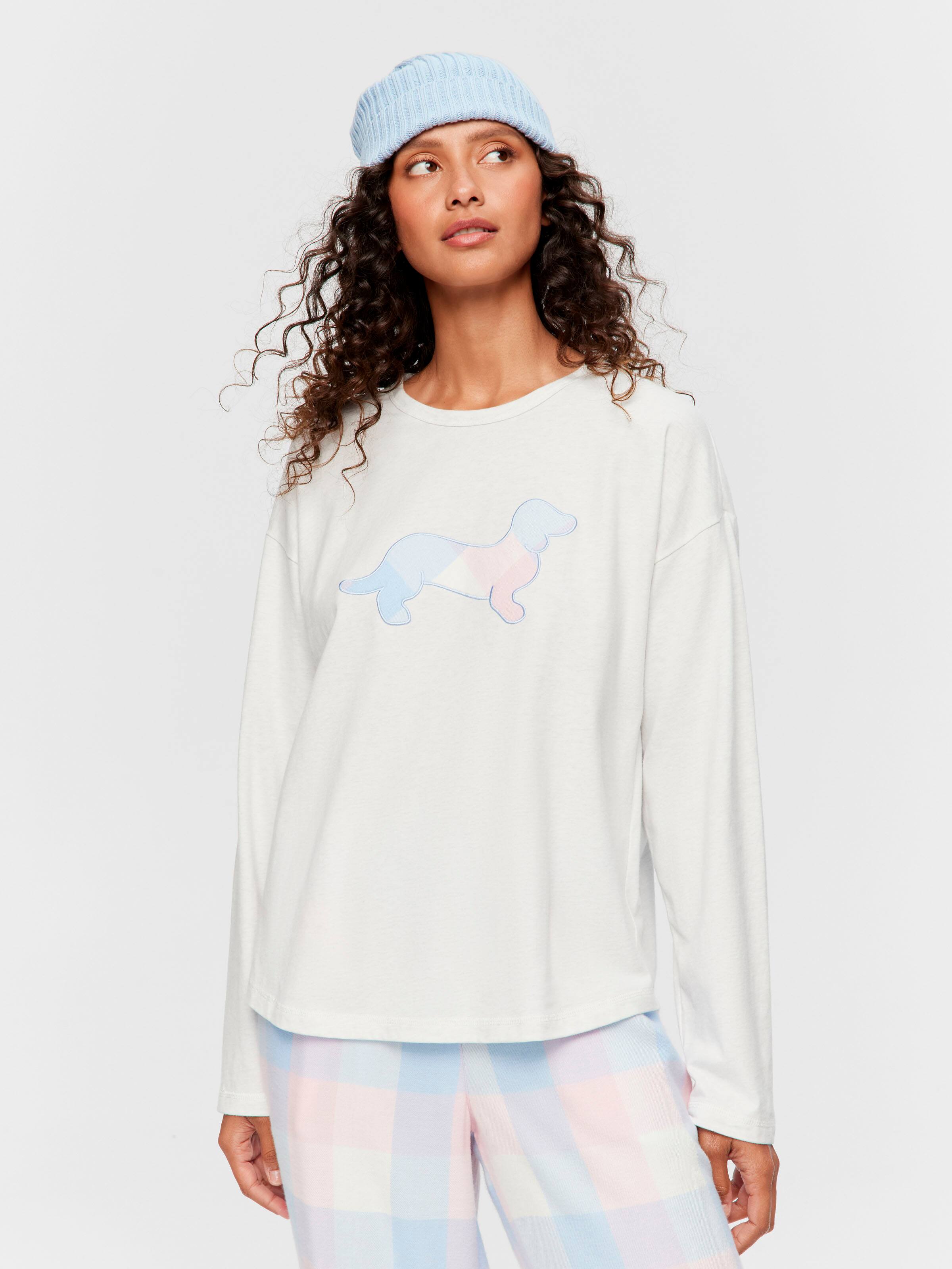 Classic Penny Check 100% Cotton Long Sleeve Top