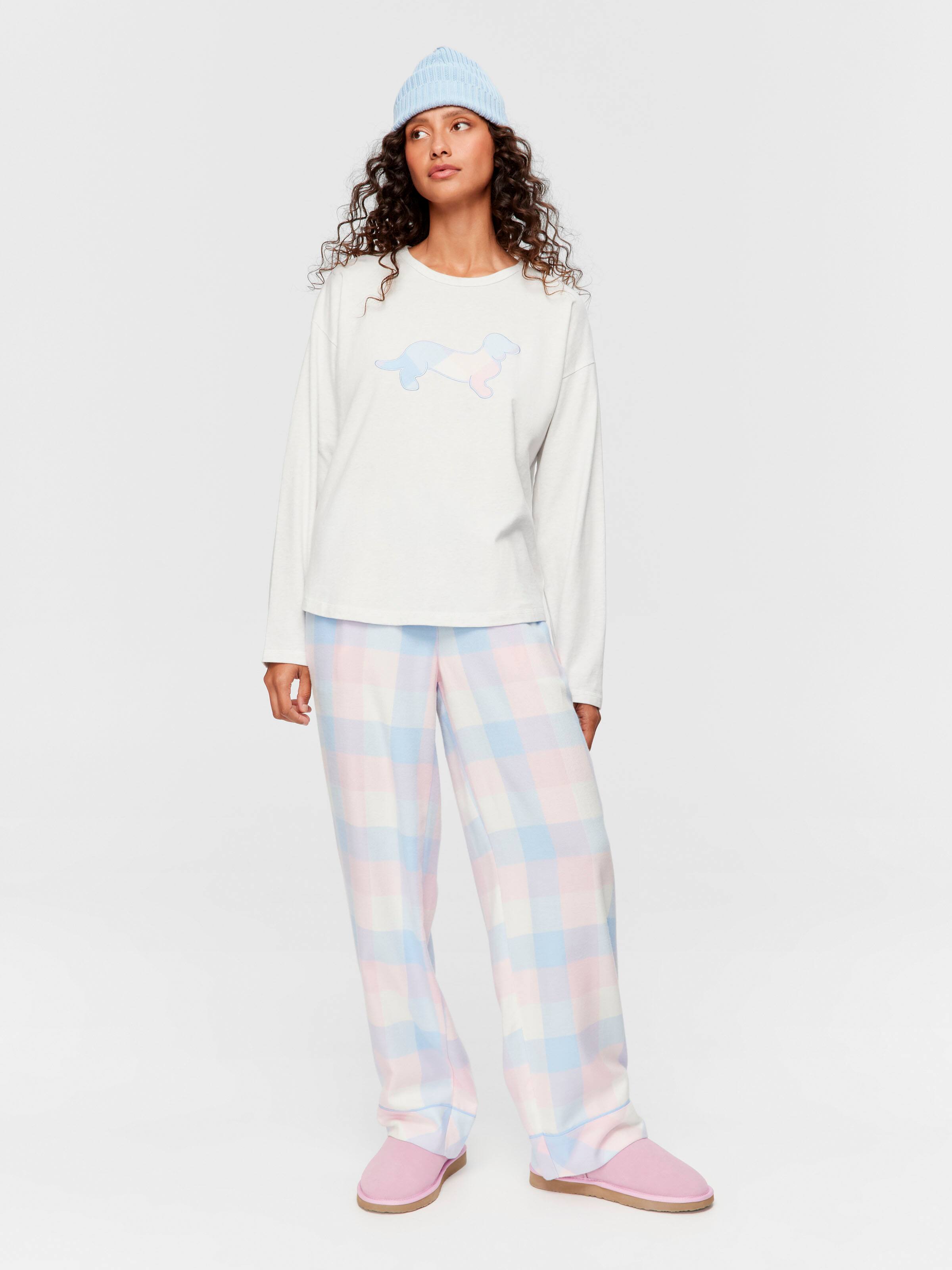 Classic Penny Check 100% Cotton Long Sleeve Top